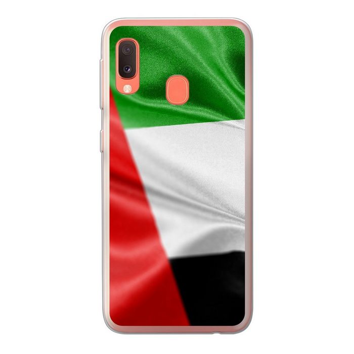 MuchoWow Handyhülle Die Flagge der Vereinigten Arabischen Emirate Handyhülle Samsung Galaxy A20e Smartphone-Bumper Print Handy