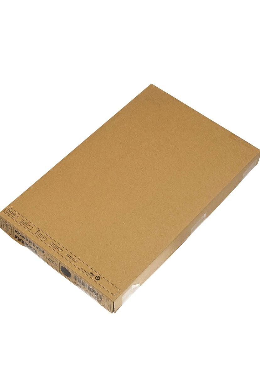 IKEA Konsolentisch Nachttisch von IKEA KNARREVIK aus schwarzem Metall, mit Ablagefläche