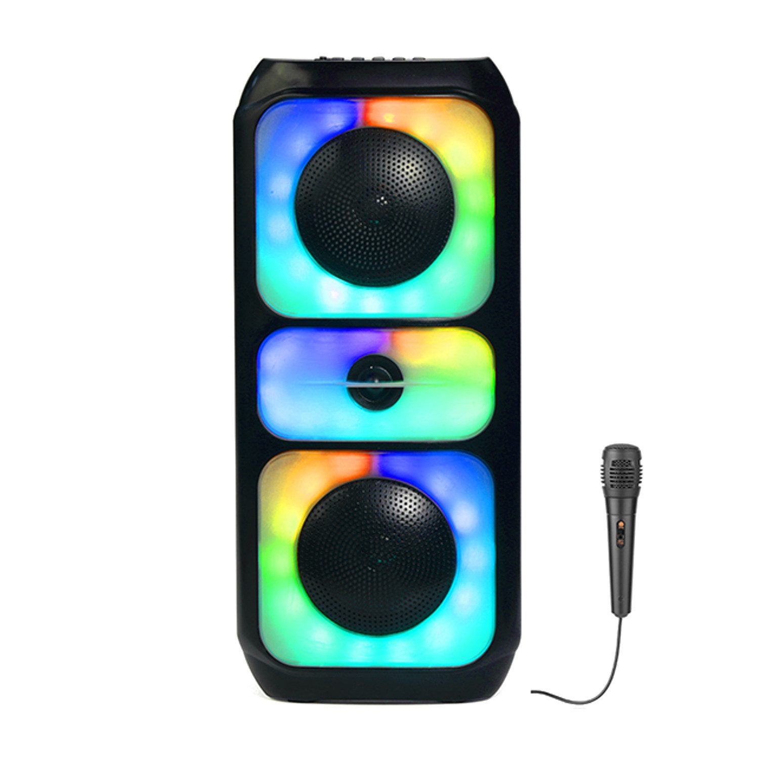 Tracer Powervox P2 kabelloser Lautsprecher mit Mikrofon Lautsprecher (20 W, Bluetooth 5.0, 20 W RMS-Leistung 2000 mAh)
