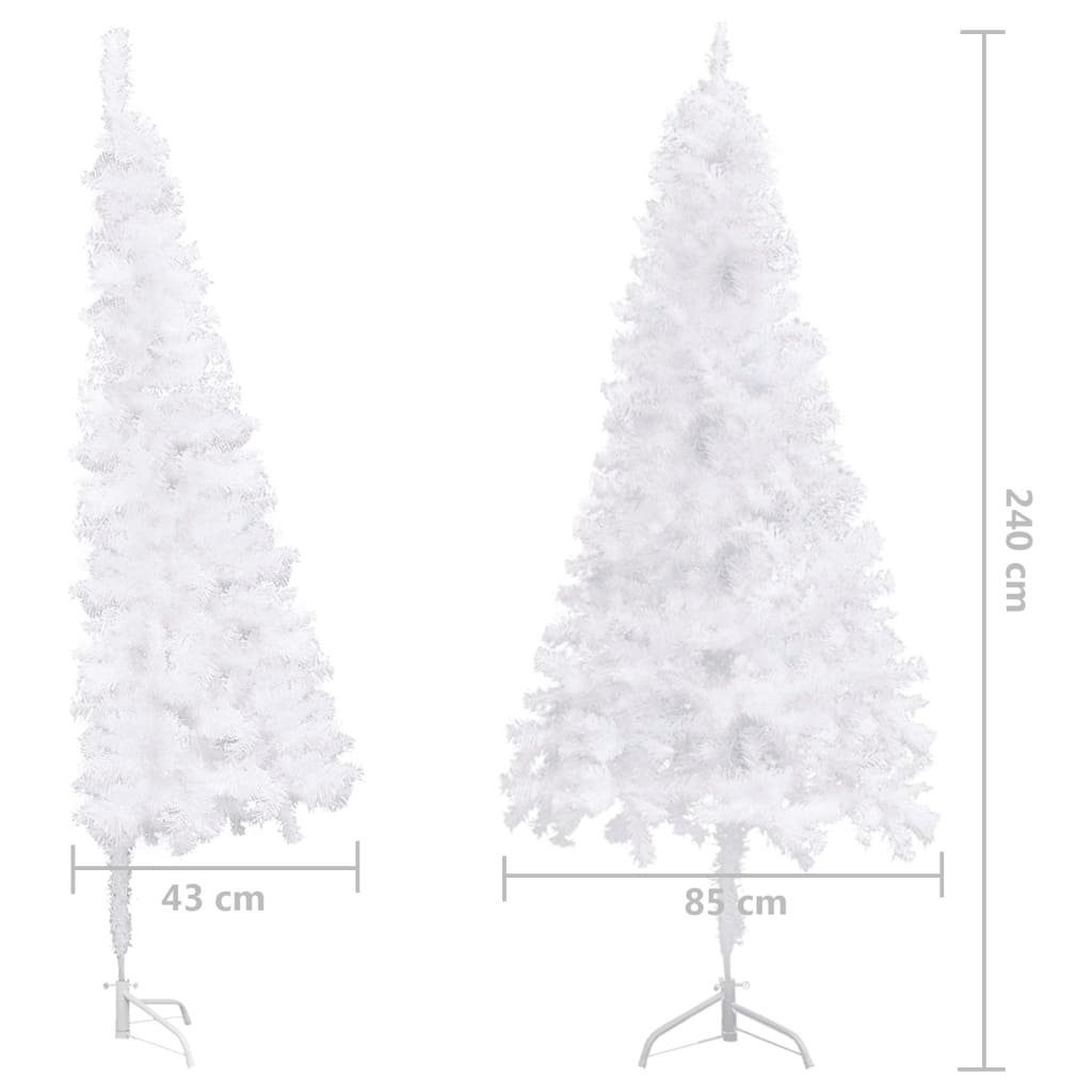 240 Weihnachtsbaum Weiß Künstlicher Eck-Weihnachtsbaum PVC cm furnicato Künstlicher