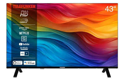 Telefunken XF43SN750S LCD-LED Fernseher (108 cm/43 Zoll, Full HD, Smart TV, Triple-Tuner, HDR, 6 Monate HD+ inklusive)