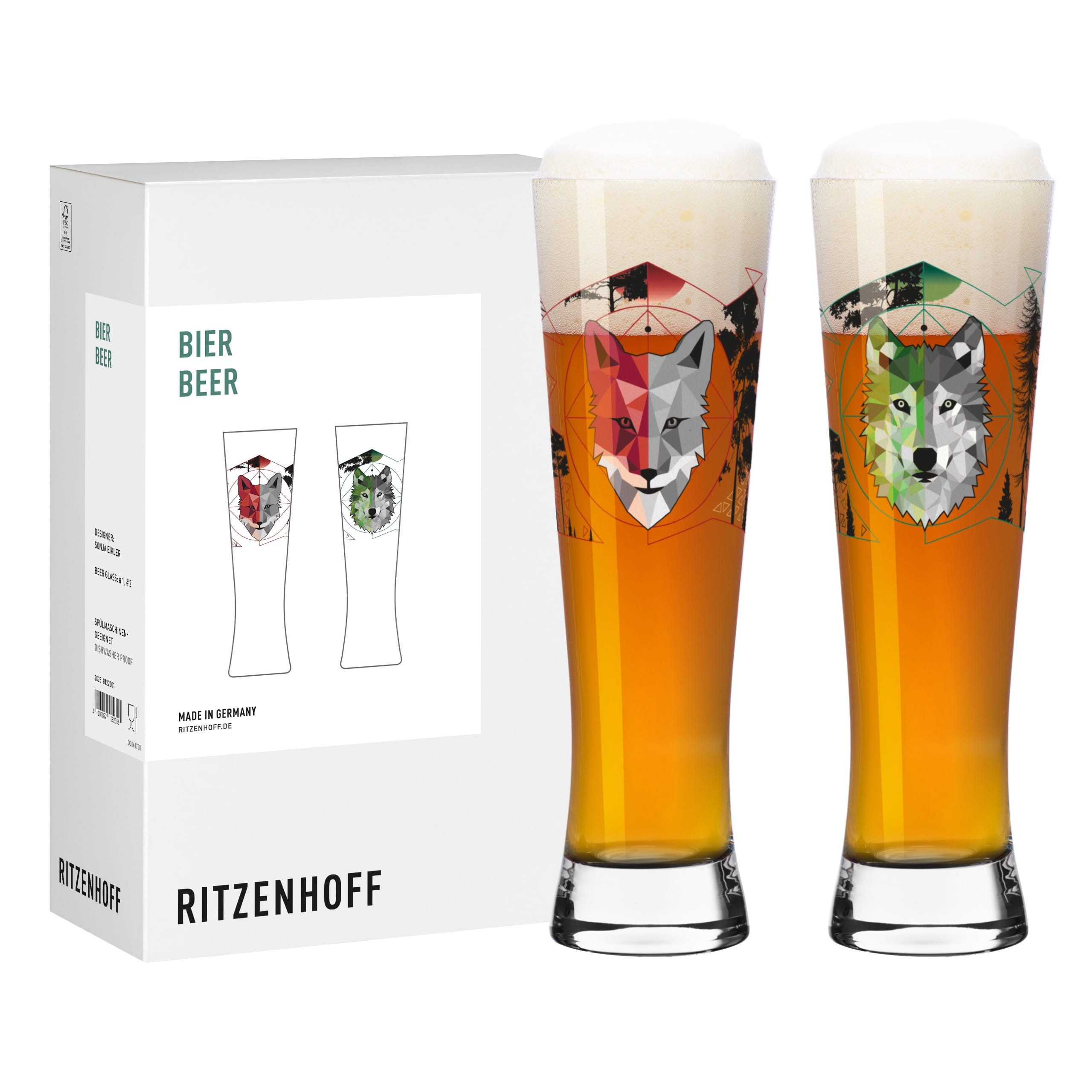 Bierglas Jäger + Sammler