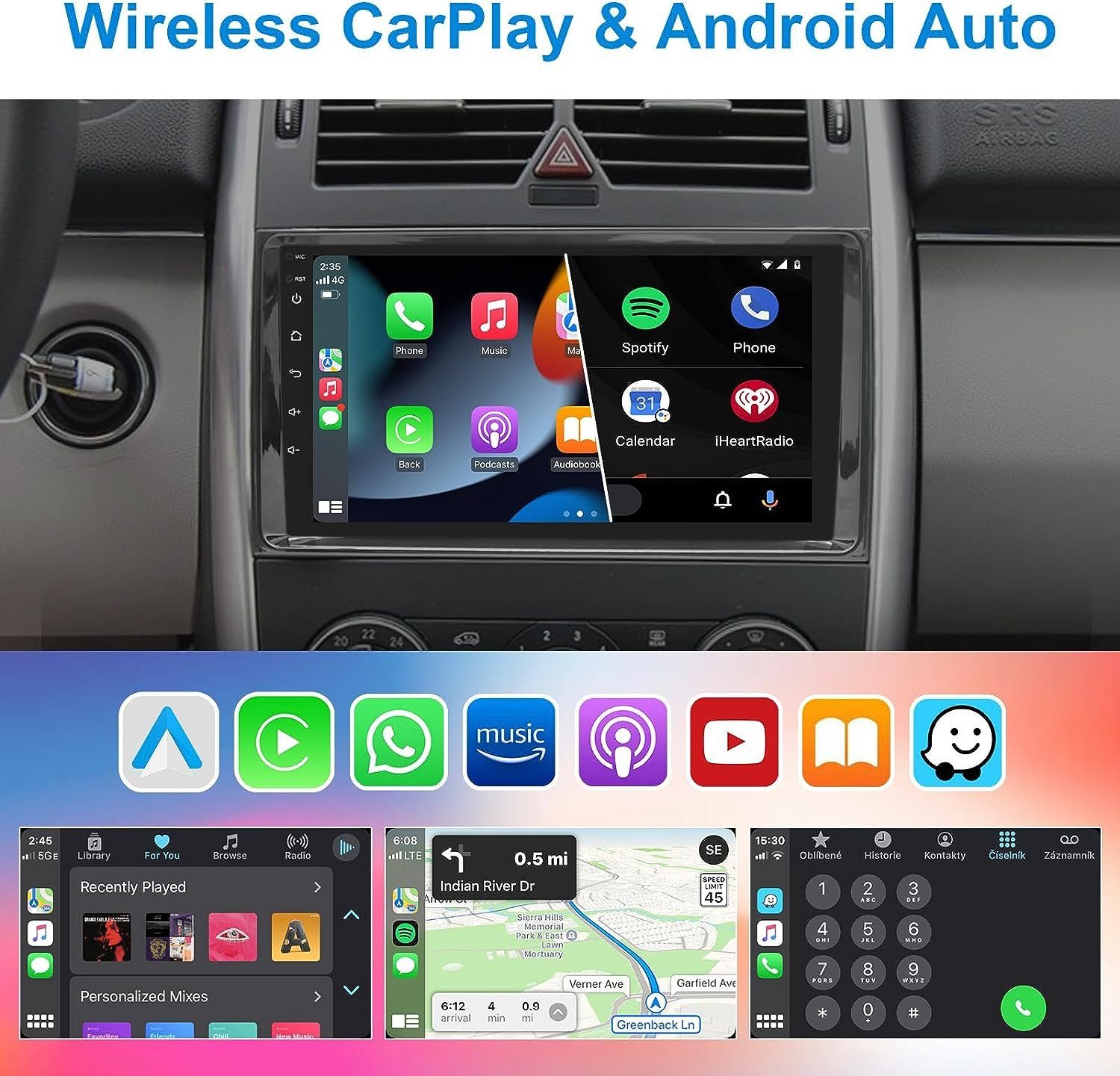 A für Sprinter Viano zoll Autoradio Crafter Vito B Einbau-Navigationsgerät 9 Android Mercedes GABITECH
