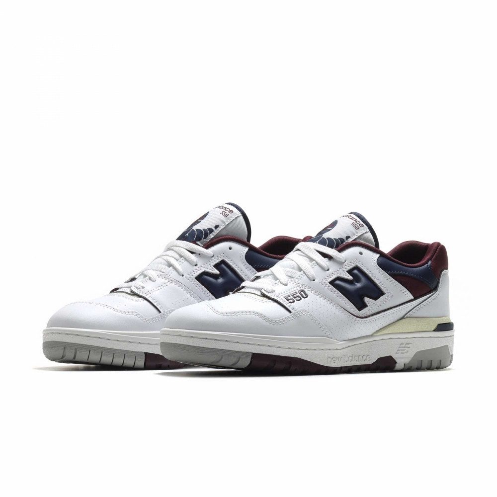 New Balance BB550NCD 550 White Navy NB Burgundy Sneaker limitierte Auflage
