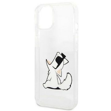 KARL LAGERFELD Handyhülle iPhone 14 Plus Hardcase Katze Choupette transparent