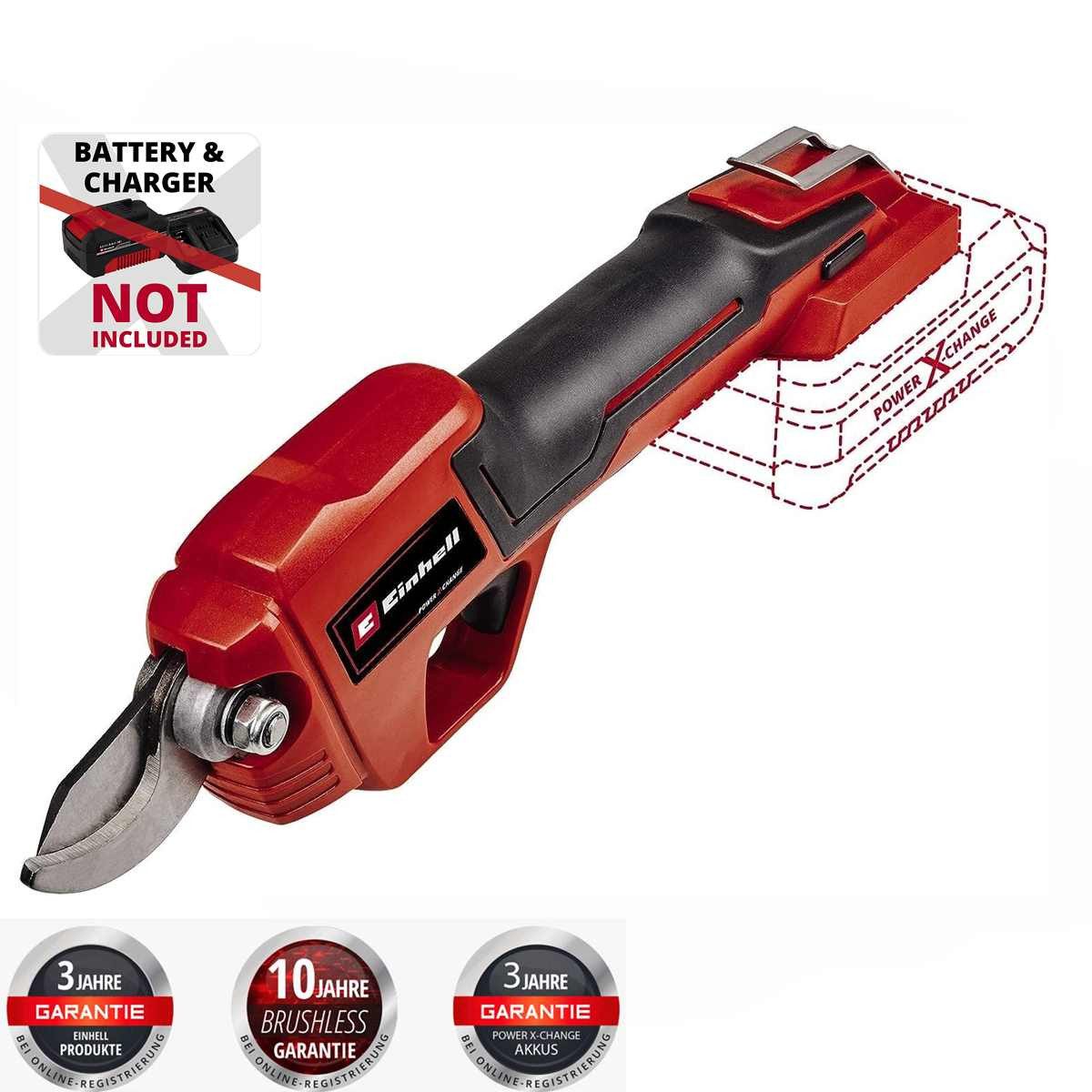 Einhell Akku-Astschere Akku-Astschere GE-LS 18 Li-Solo 18 V bis 28 mm Aststärke, Bypass