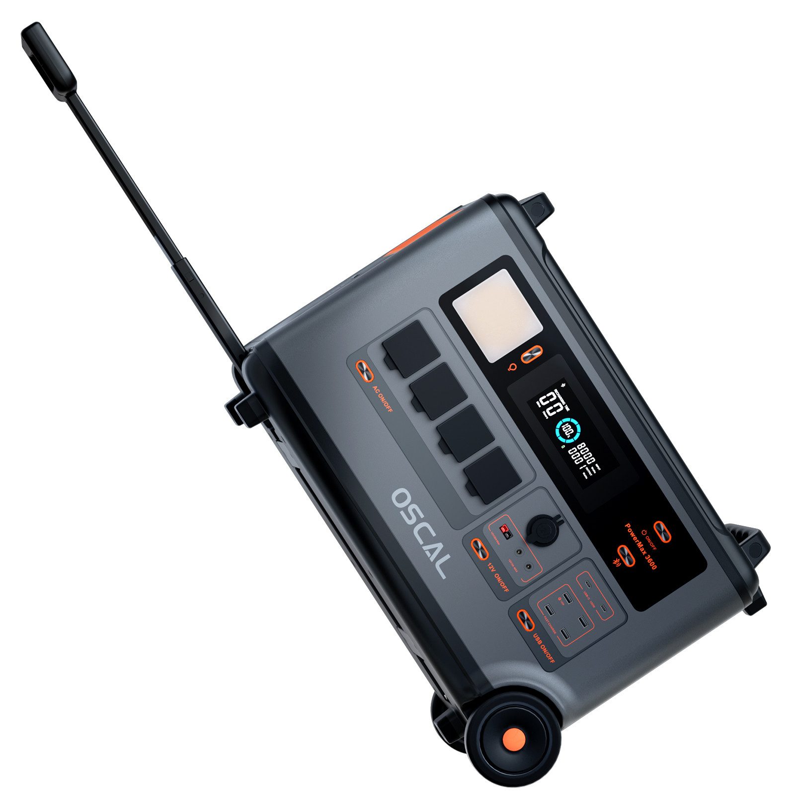 OSCAL Stromerzeuger PowerMax 3600W Powerstation, 3,60 in kW, 3600Wh, 14 Aus günstig online kaufen