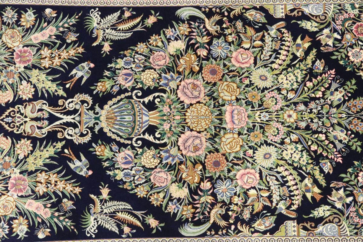 Orientteppich, Signiert Nain Isfahan 6 139x217 Handgeknüpfter rechteckig, Trading, mm Orientteppich Seidenkette Höhe: