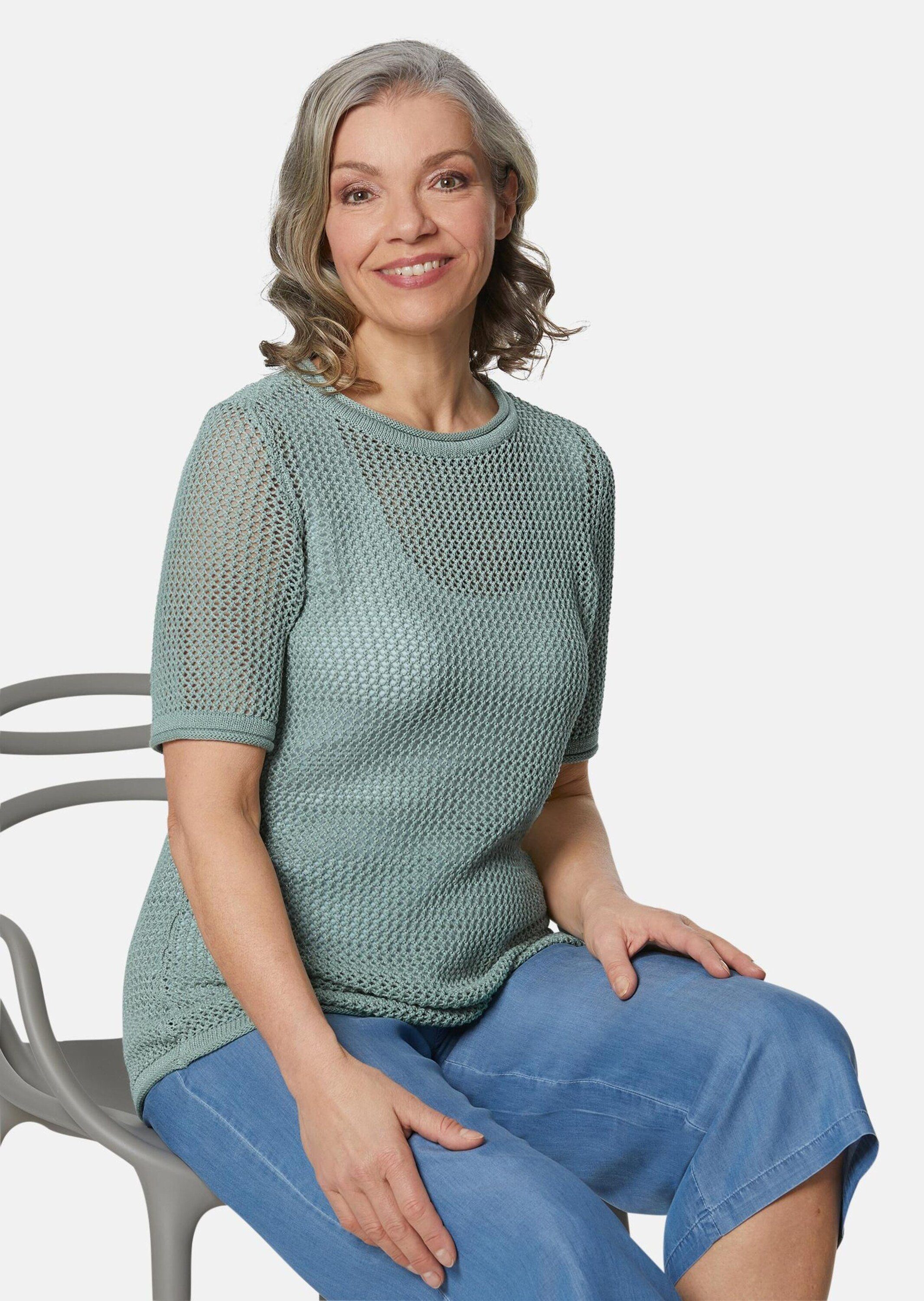 GOLDNER Strickpullover Leicht schimmernder Strickpullover mit günstig online kaufen