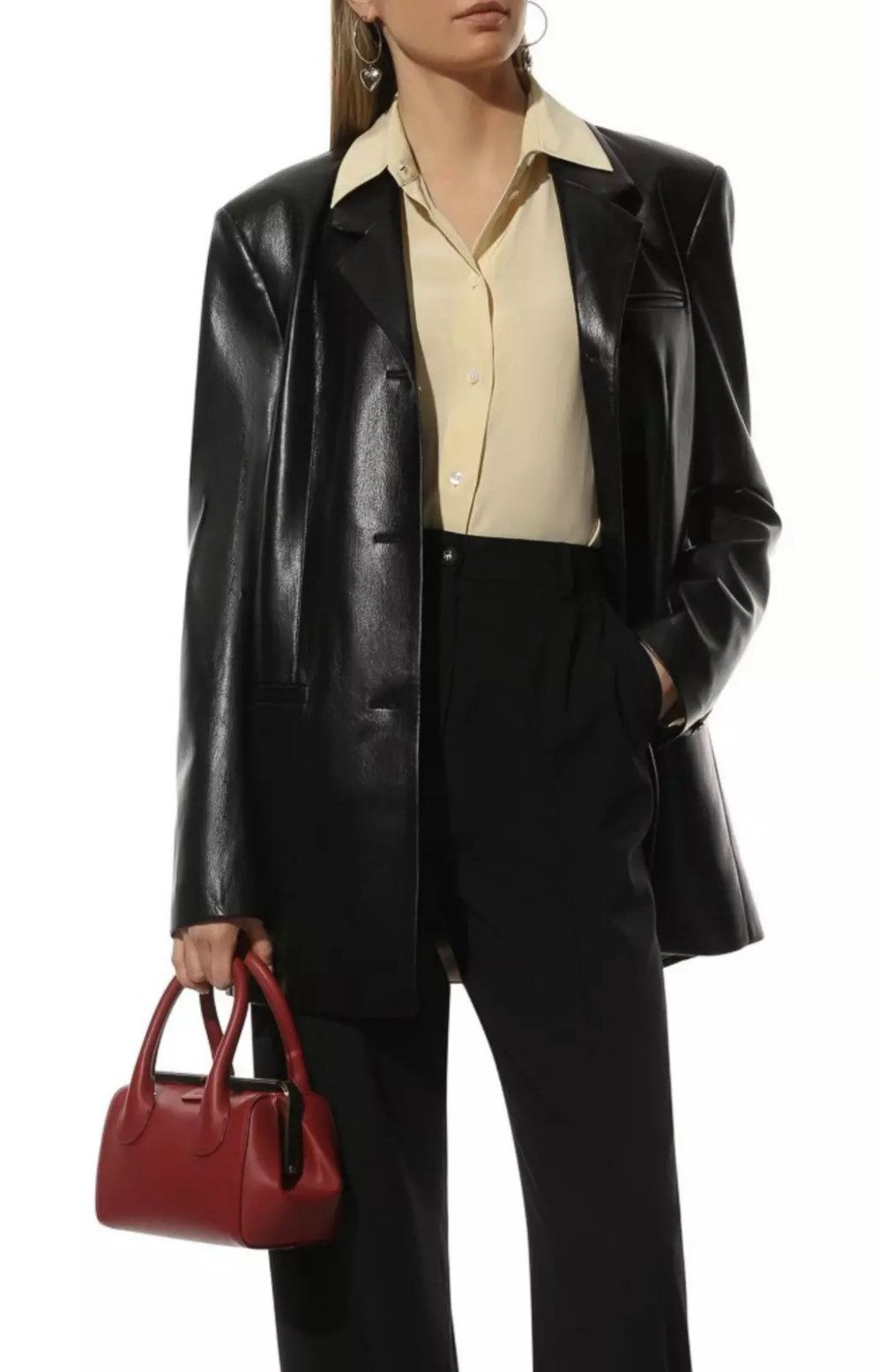 Chloé Schultertasche Joyce Frame Leder Tasche Umhängetasche, Abnehmbarer und verstellbarer Schulterriemen für vielseitiges Tragen