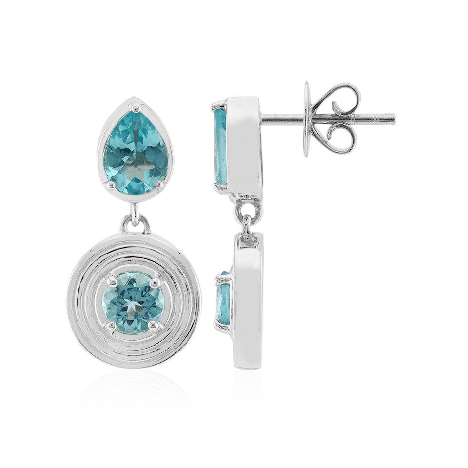 Amiguo Ohrringe Aus 925er Sterlingsilber Mit Blauem Opal – Meeresschildkröten-Design, In Geschenkbox Für Frauen