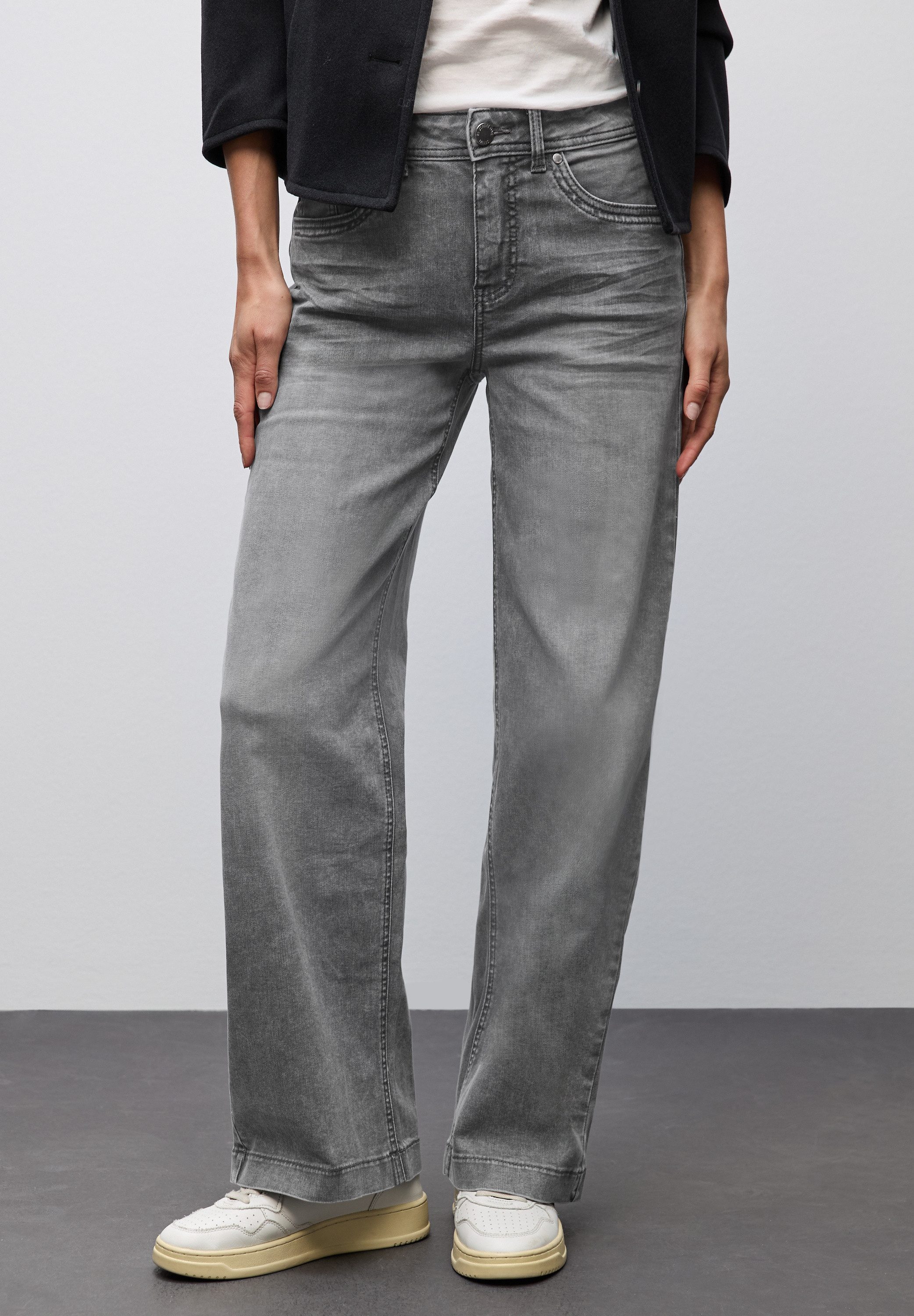STREET ONE Weite Jeans im Five-Pocket günstig online kaufen