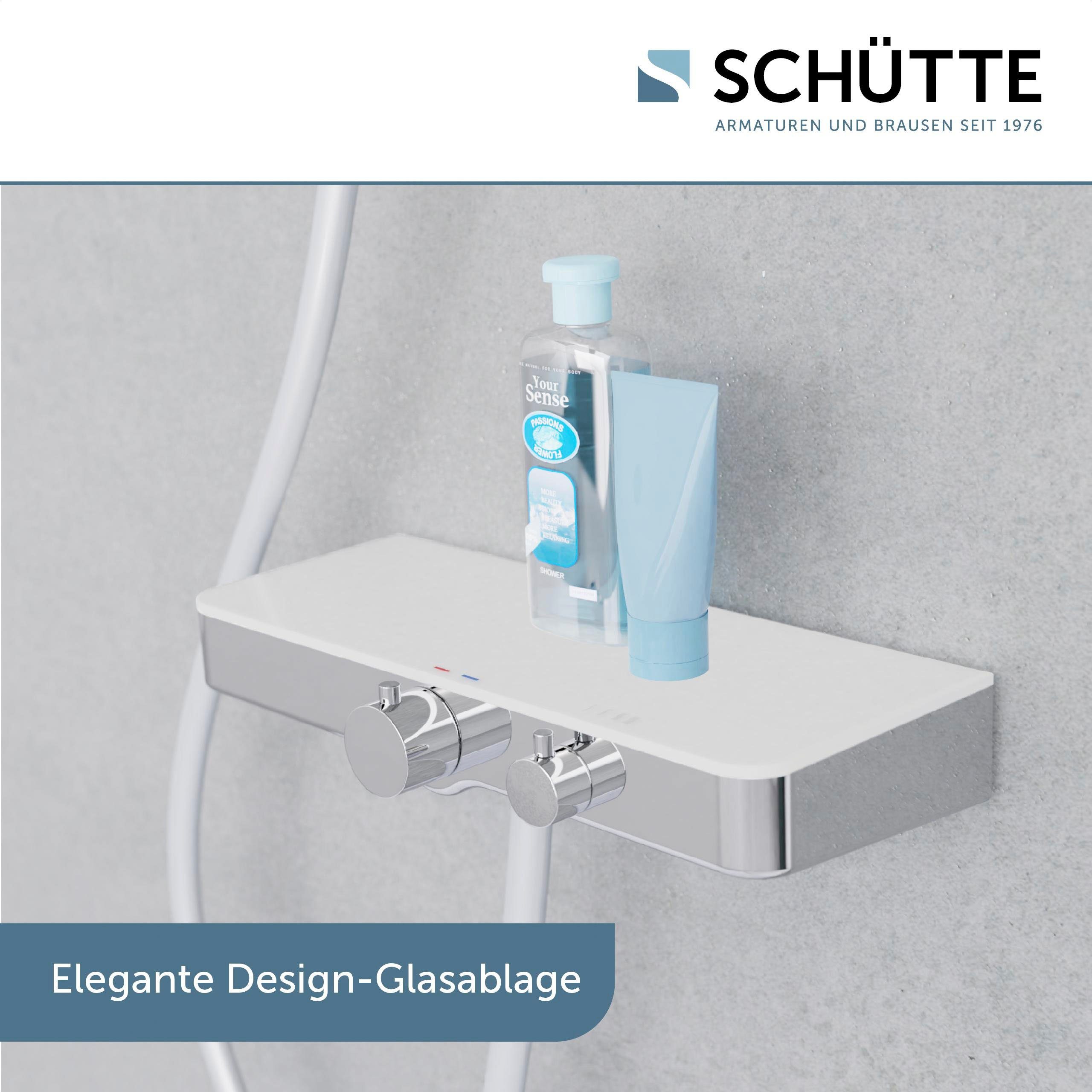 Schütte Duscharmatur Ocean mit Thermostat, Mischbatterie Dusche mit Ablage, günstig online kaufen