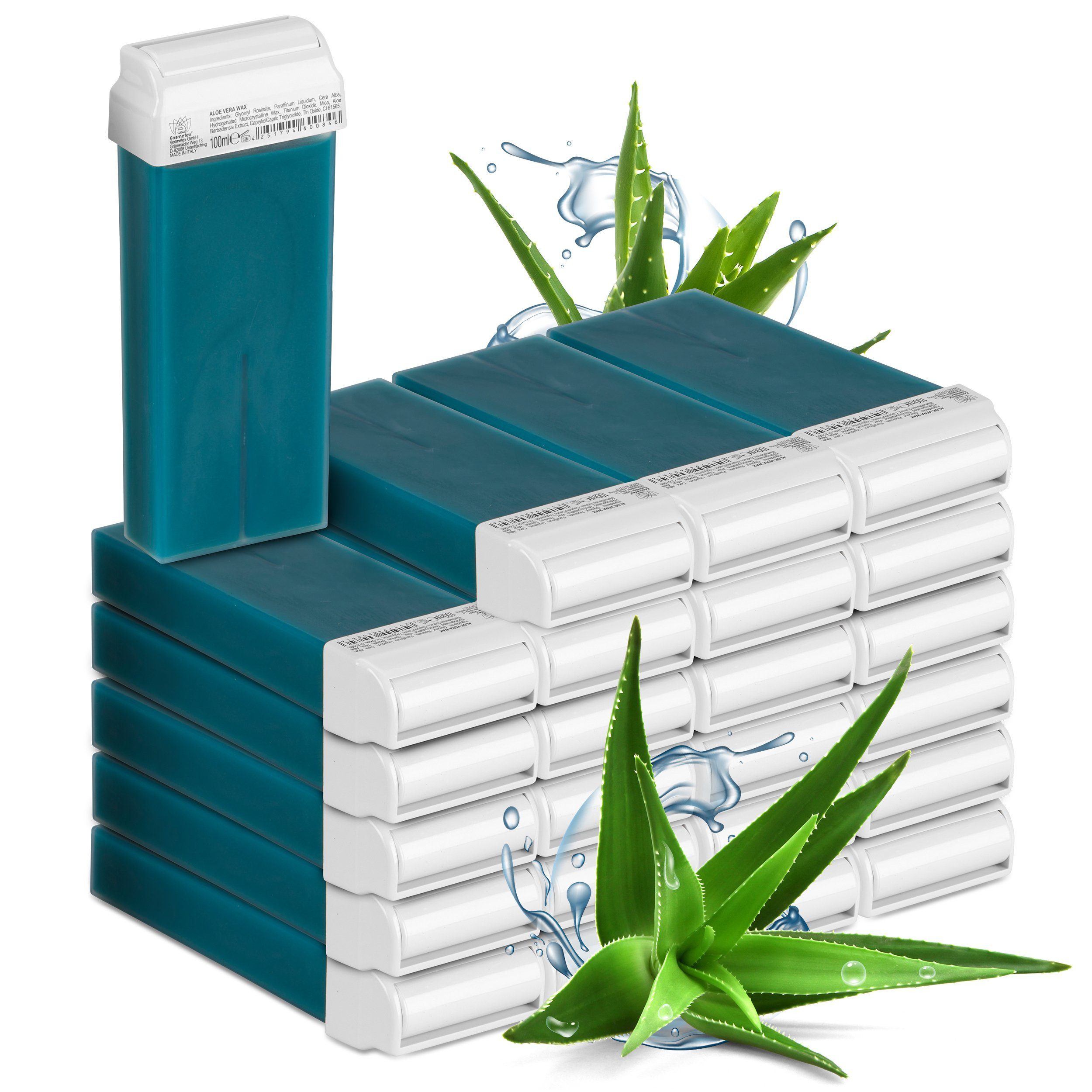 Kosmetex Körperrasierer Kosmetex Aloe Vera Warm-Wachspatrone, Enthaarungswachs, Warmwachs, Körperpflege Удаление волос