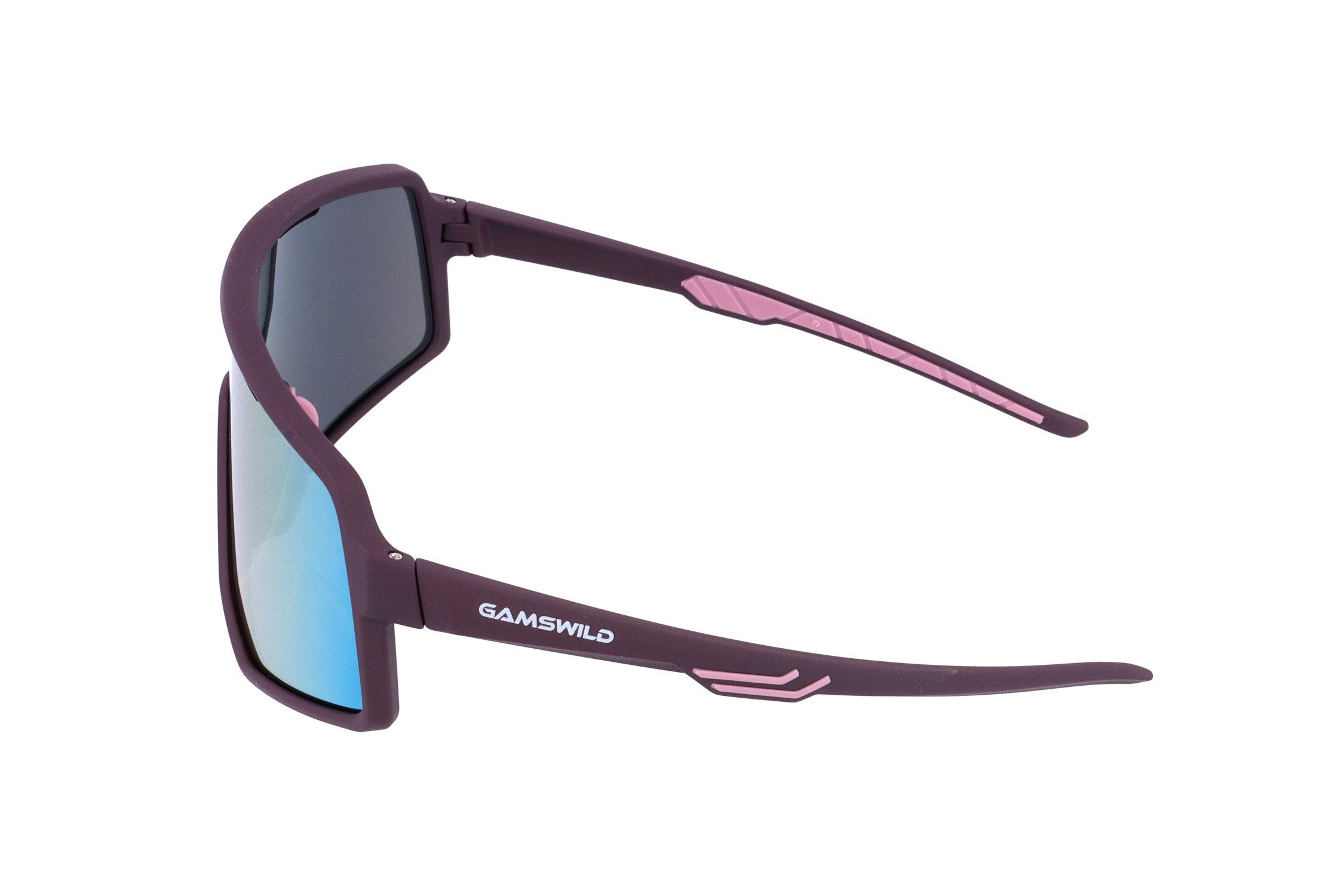 Gamswild Sonnenbrille UV400 Sonnenbrille Fahrradbrille Skibrille TR90 schnelle Brille Damen Herren WS4042 in, lila, blau, schw.-rot, oliv, beere, weiß