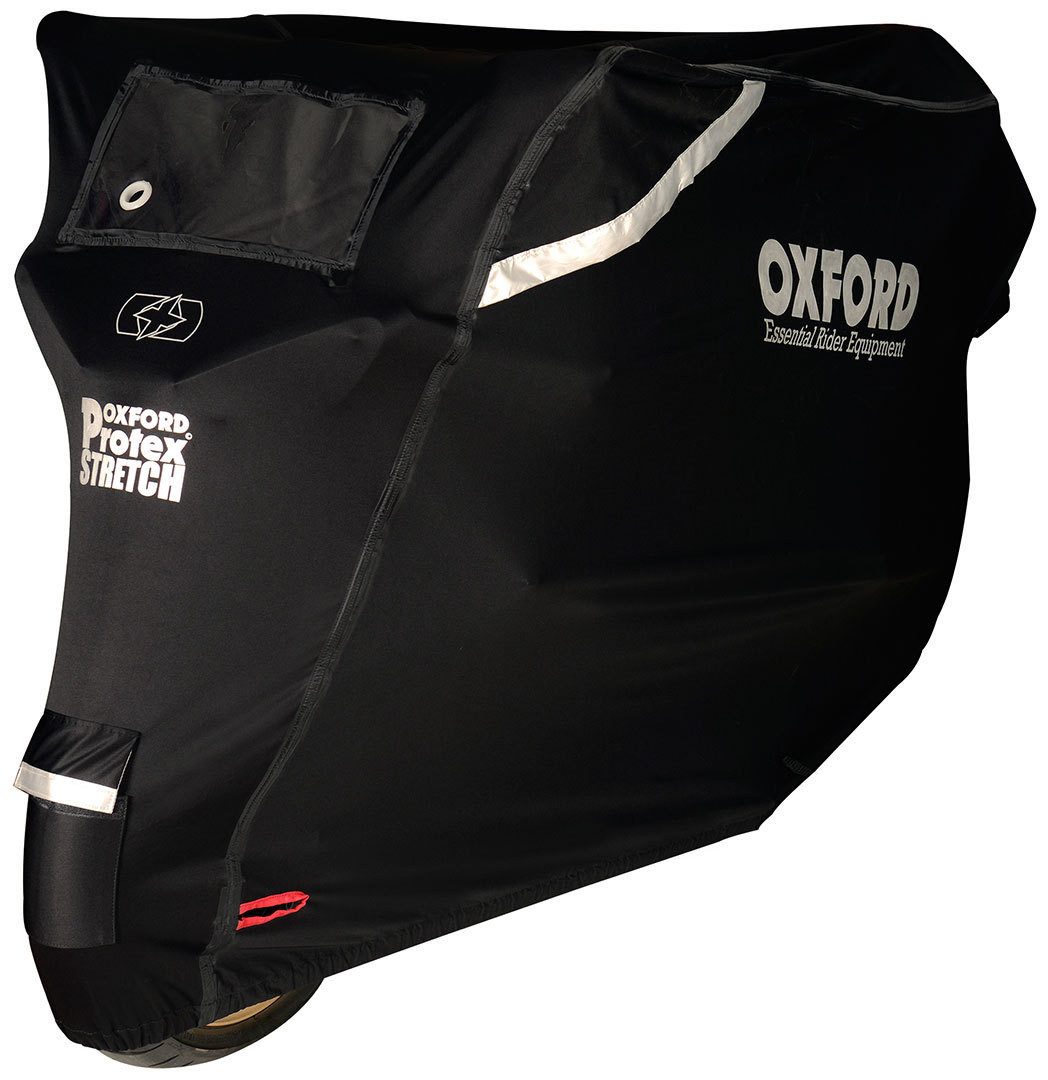 OXFORD Schutzplane Protex Stretch-Fit Outdoor Premium Motorrad Abdeckplane, Atmungsaktiv Belüftet Wasserbeständig