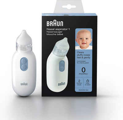 Braun Nasensauger 1 - BNA100EU, Elektrischer Nasensauger für alle Altersgruppen 0+