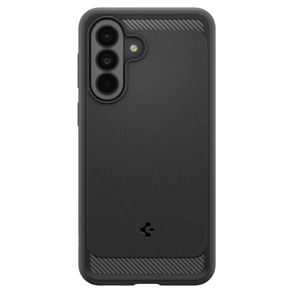 Spigen Handyhülle Rugged Armor Schutz für Samsung Galaxy A37 5G - schwarz 6,7, Flexible TPU-Hülle mit strukturierter Carbon-Optik