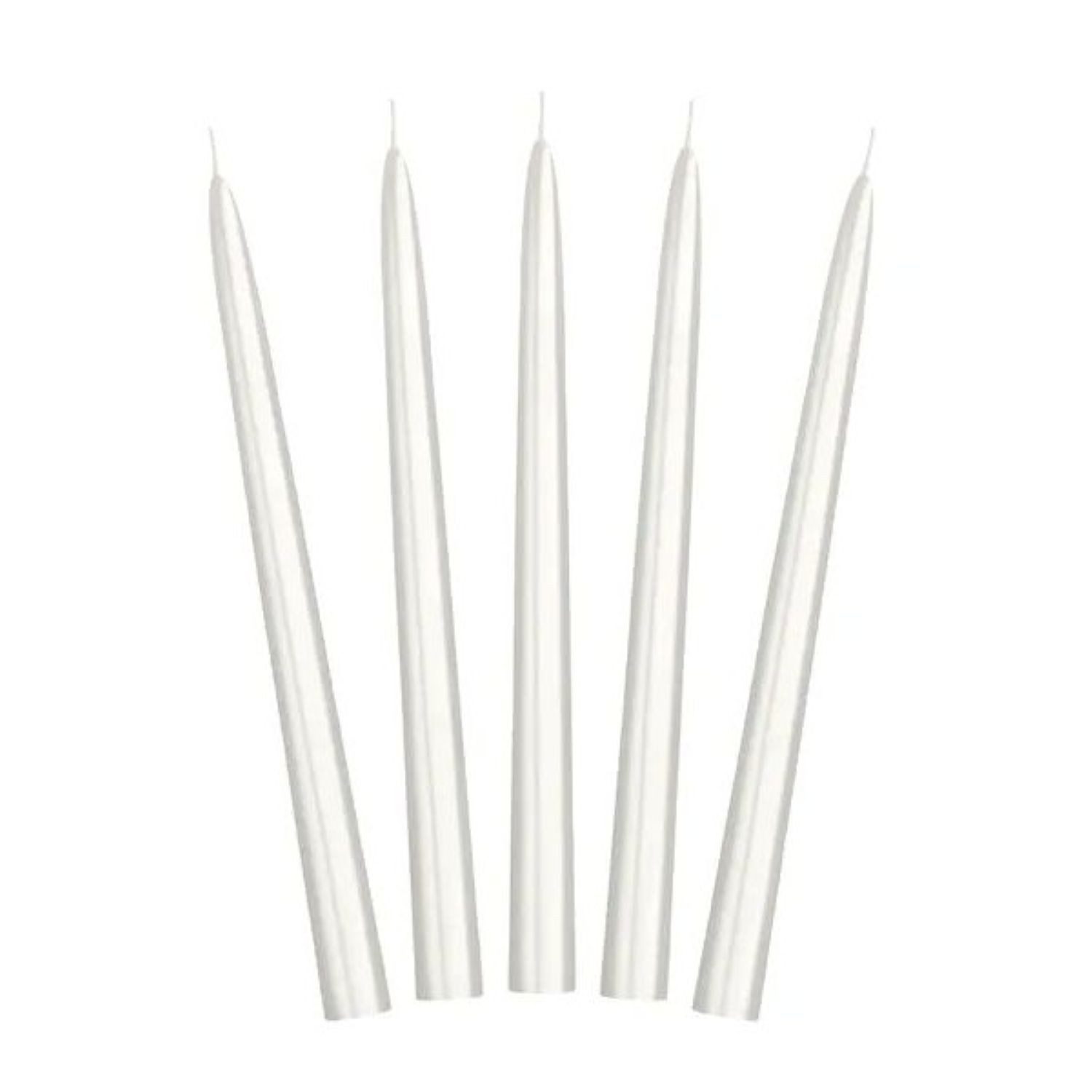 partydeco Geburtstagskerze Spitzkerze 24 cm 10Stk., Pearl Metallic günstig online kaufen