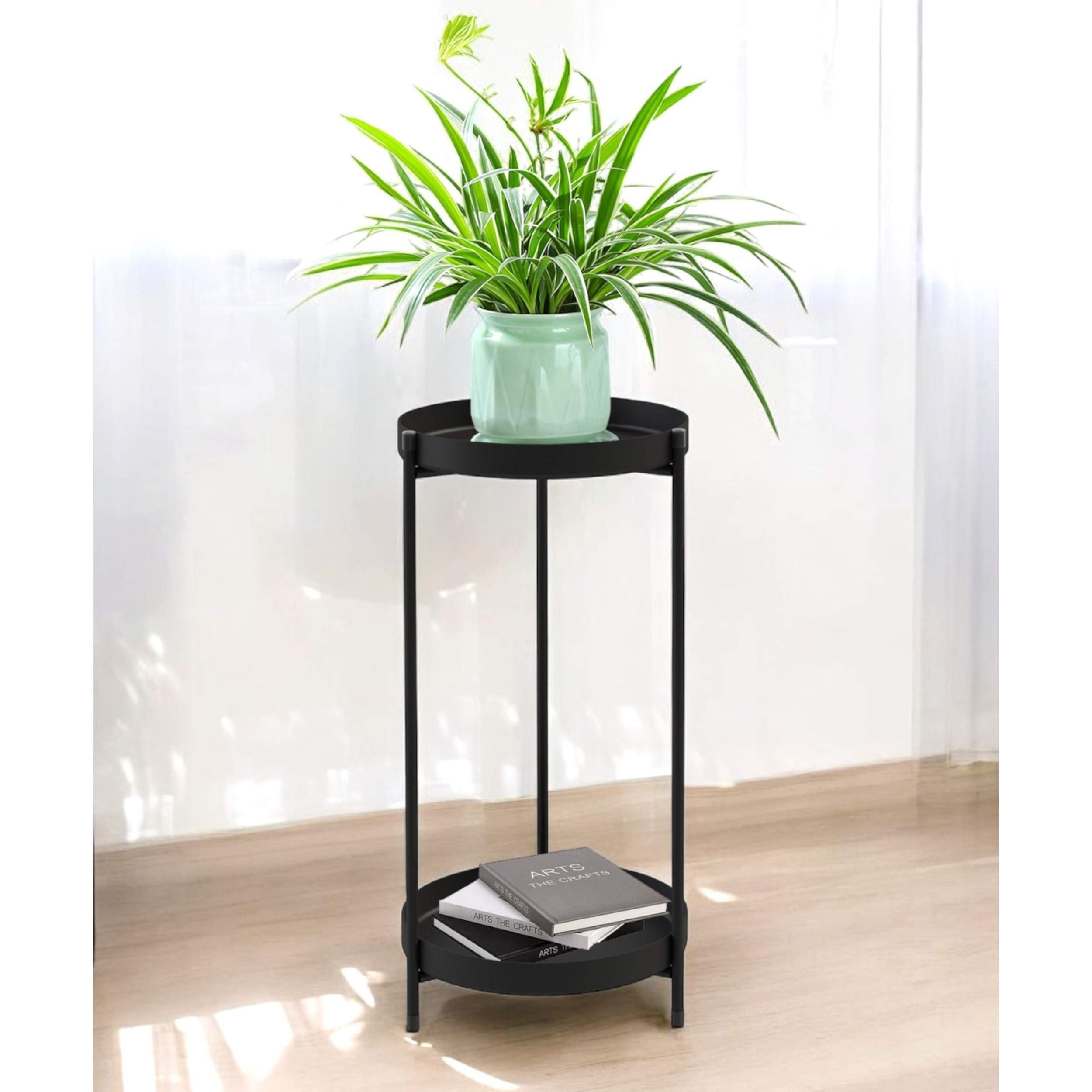 DanDiBo Blumenhocker Metall Schwarz Rund 2 günstig online kaufen