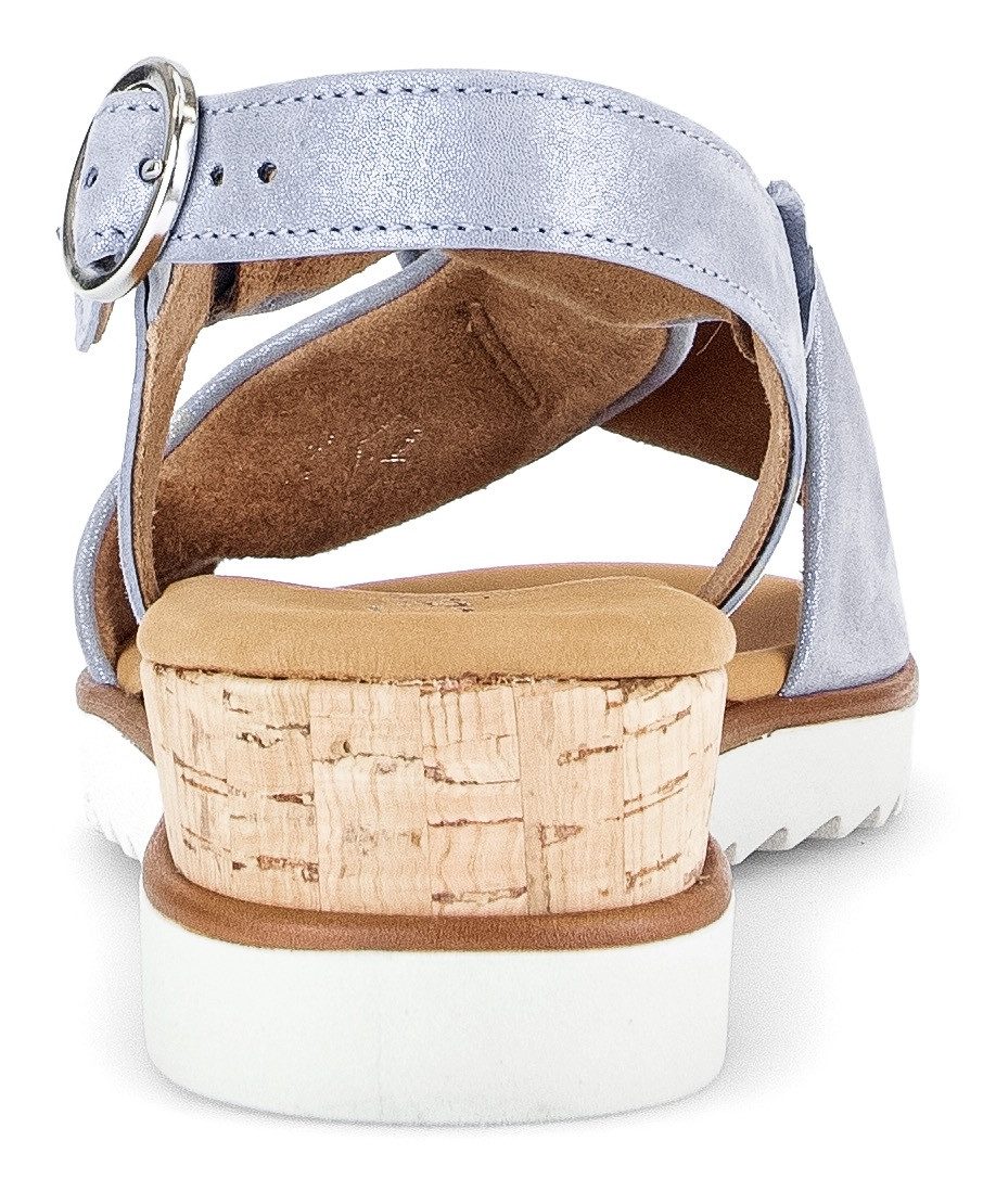 Gabor GENUA Sandalette, Sommerschuh, Sandale, Keilabsatz, günstig online kaufen