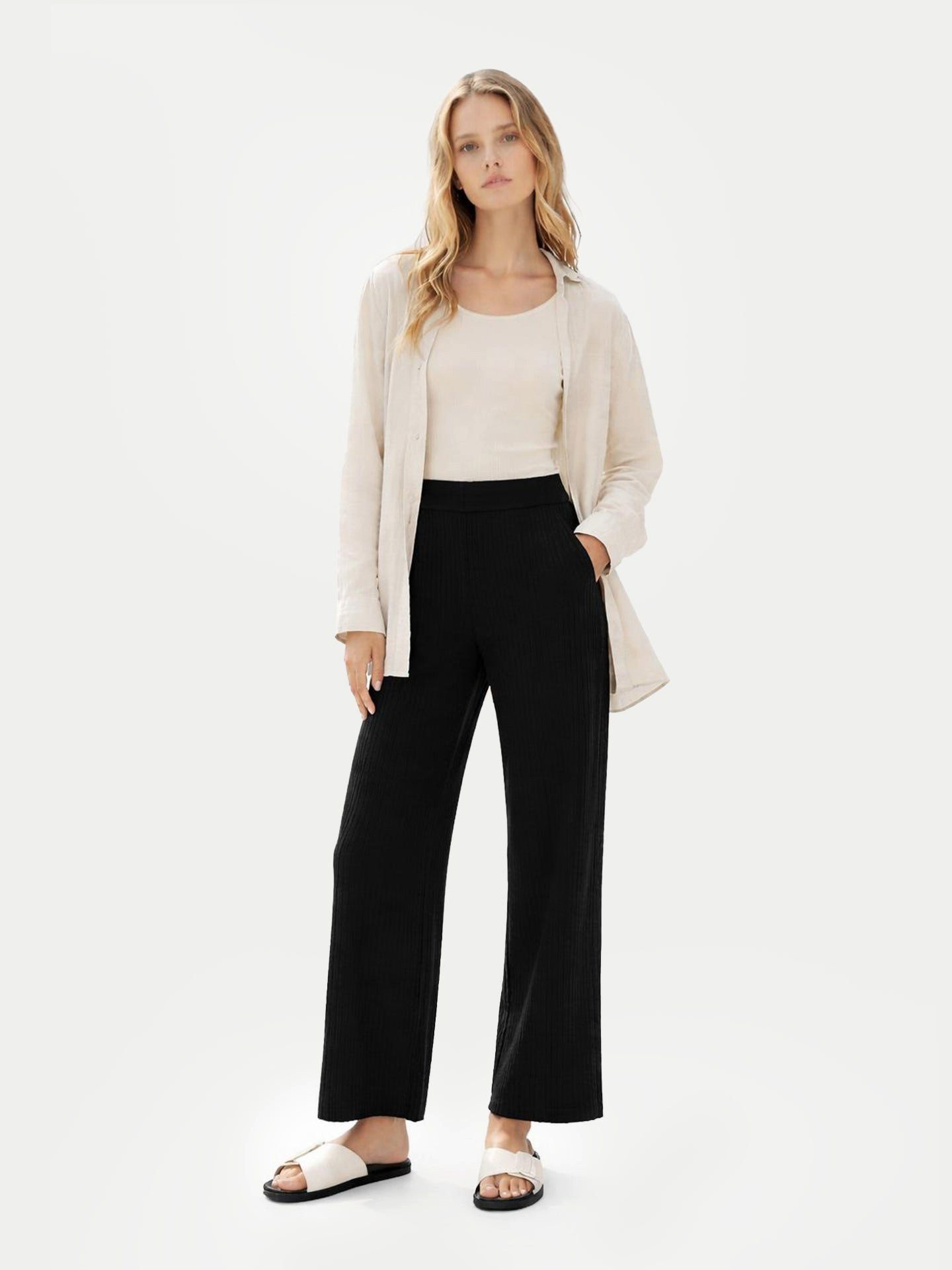 GOBI Cashmere Strickhose Lässige Kaschmirhose