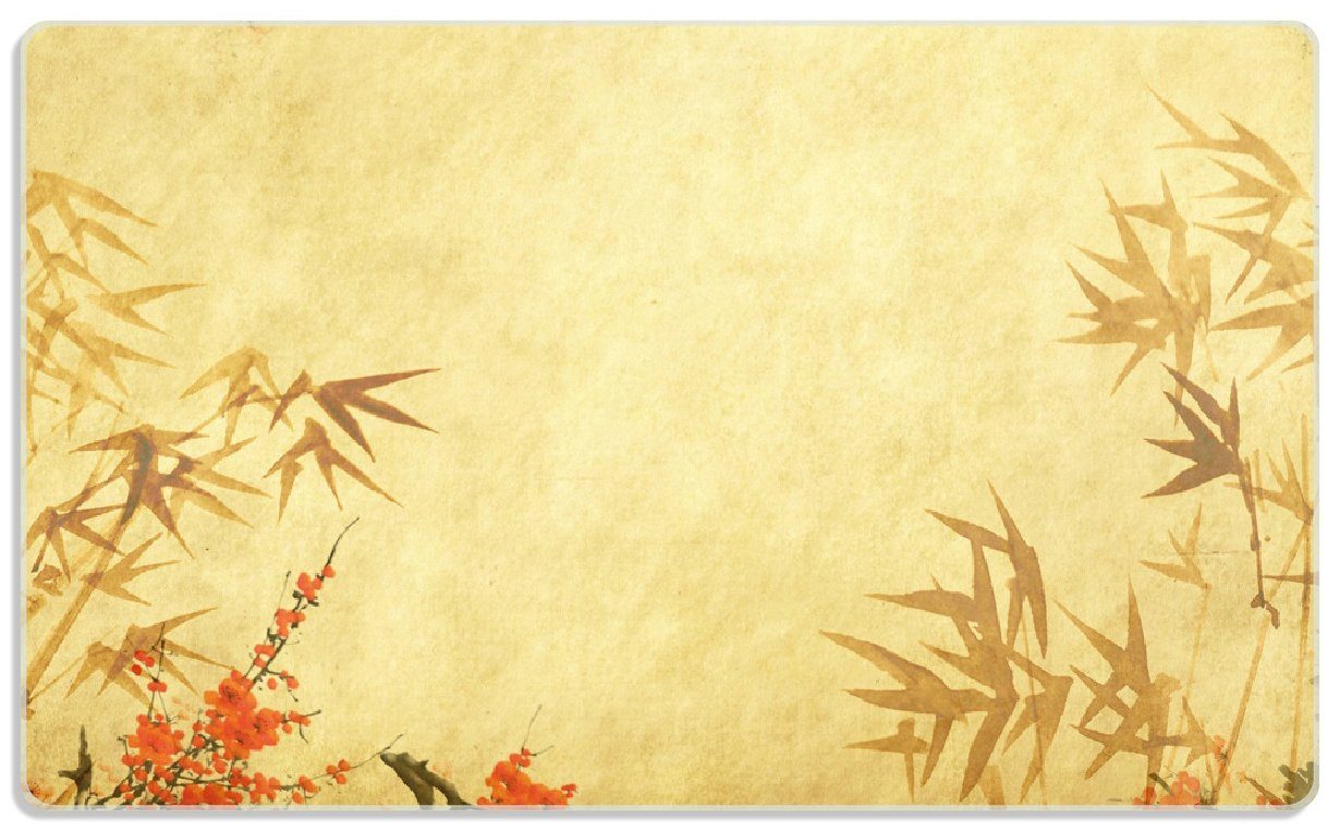 alter Herbstmotiven, mit 14x23cm 1-St), Papyrus 4mm, Herbststimmung Gummifüße rutschfester (inkl. ESG-Sicherheitsglas, Frühstücksbrett  Wallario