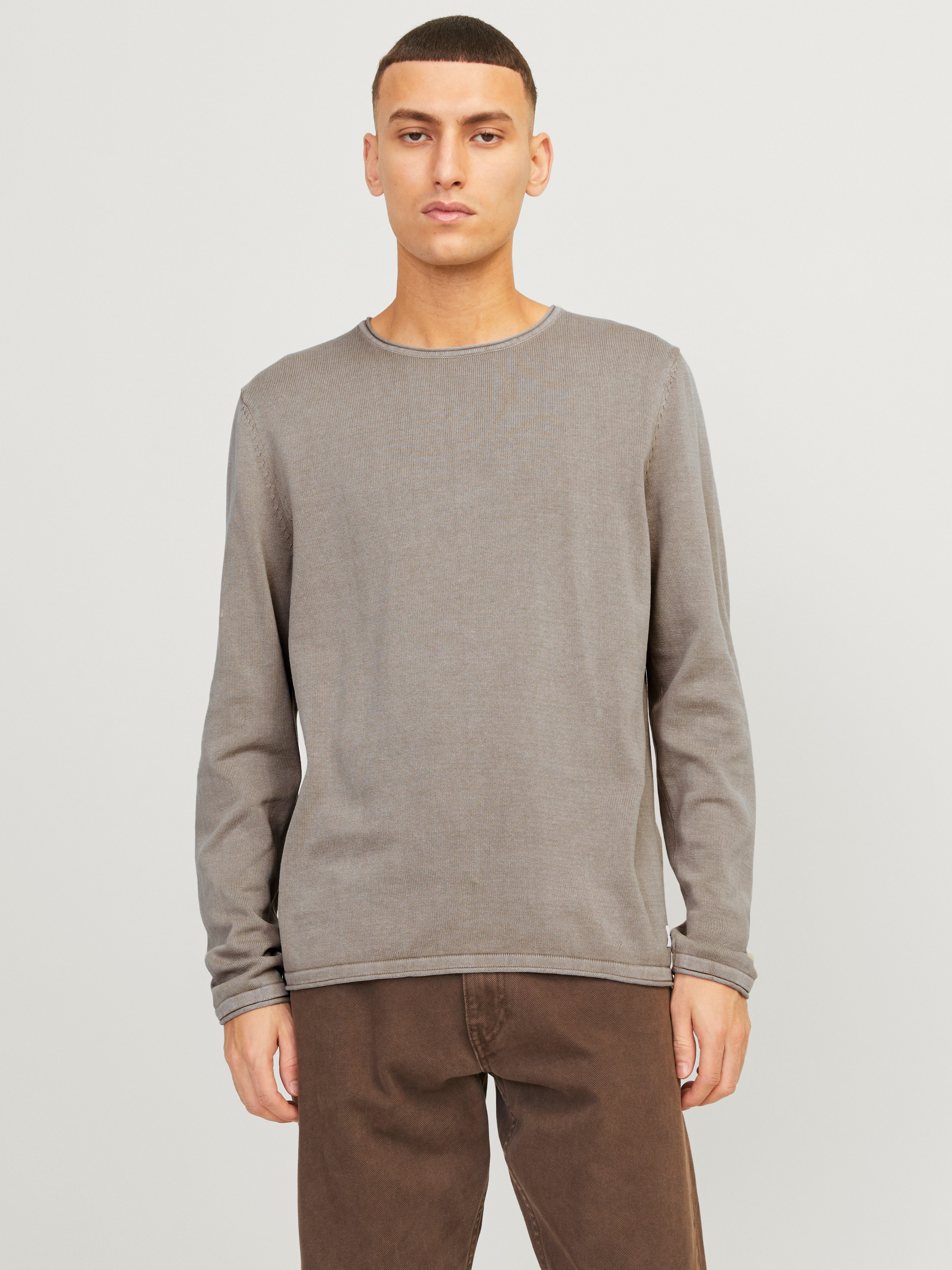 Rundhalspullover JJELEO KNIT CREW NECK NOOS