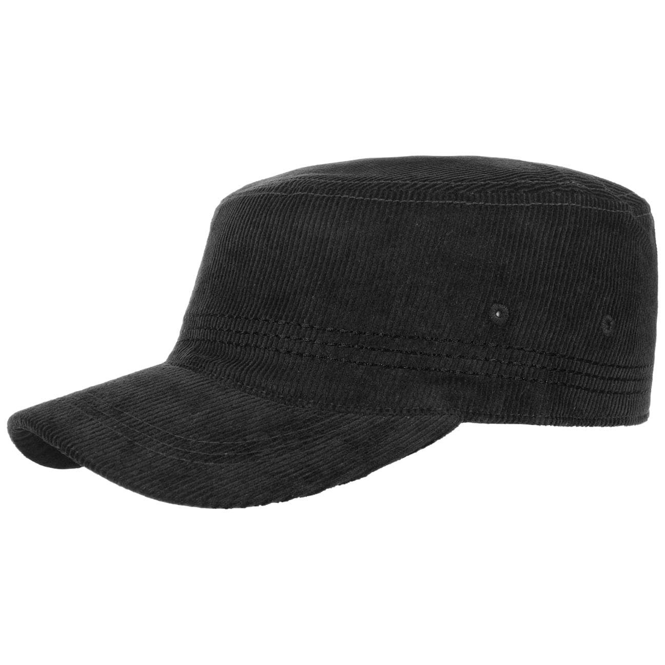 Lipodo Army Cap (1-St) Cordcap mit Schirm schwarz