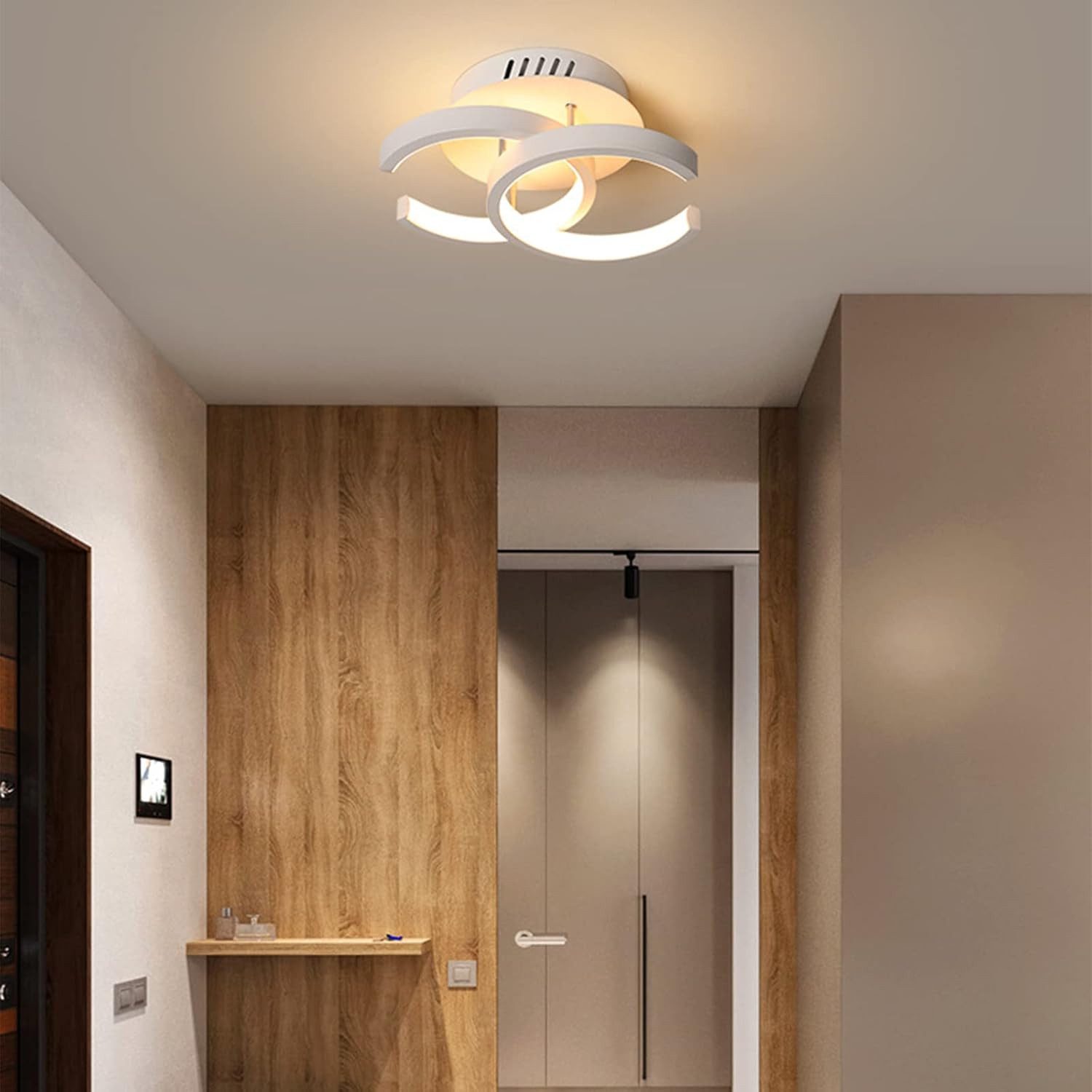 ibettertec Deckenleuchten 3-Farbige Decken-Lampe Dimmbar LED Deckenleuchte, LED fest integriert, Warmweiß Kaltweiß Neutralweiß, Wohnzimmer Flur Küchen Eingang