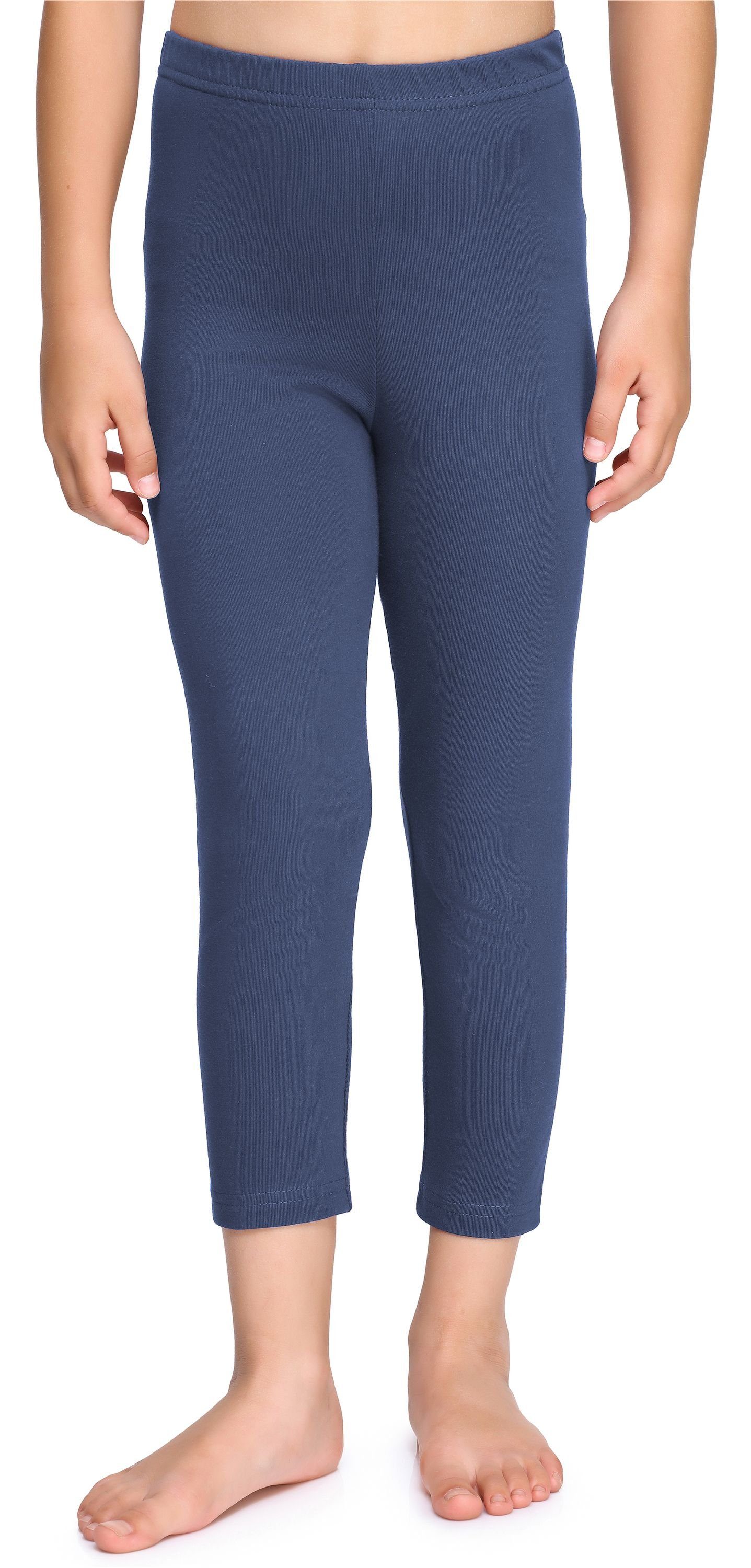Merry Style Leggings Mädchen 3/4 Capri Leggings aus Baumwolle MS10-226 (1-tlg) elastischer Bund Jeans