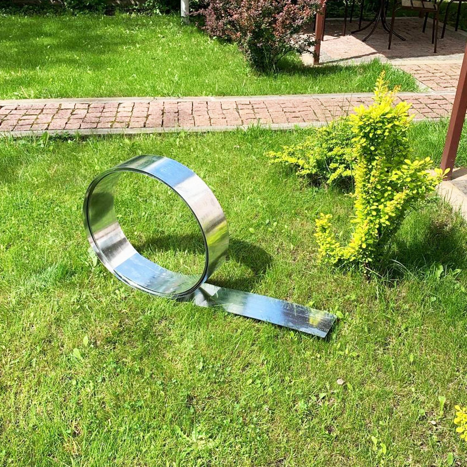 Green-split Rasenkante Rasenkantenband Metall Alu/Zink 15 cm x 15 Meter Rasenkanten