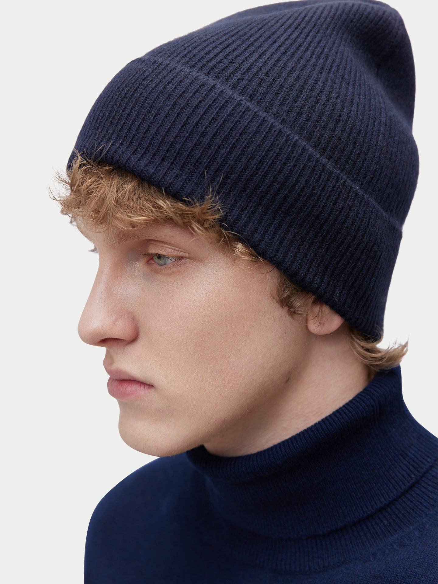GOBI Cashmere Beanie Rippenstrick Kaschmir Mütze