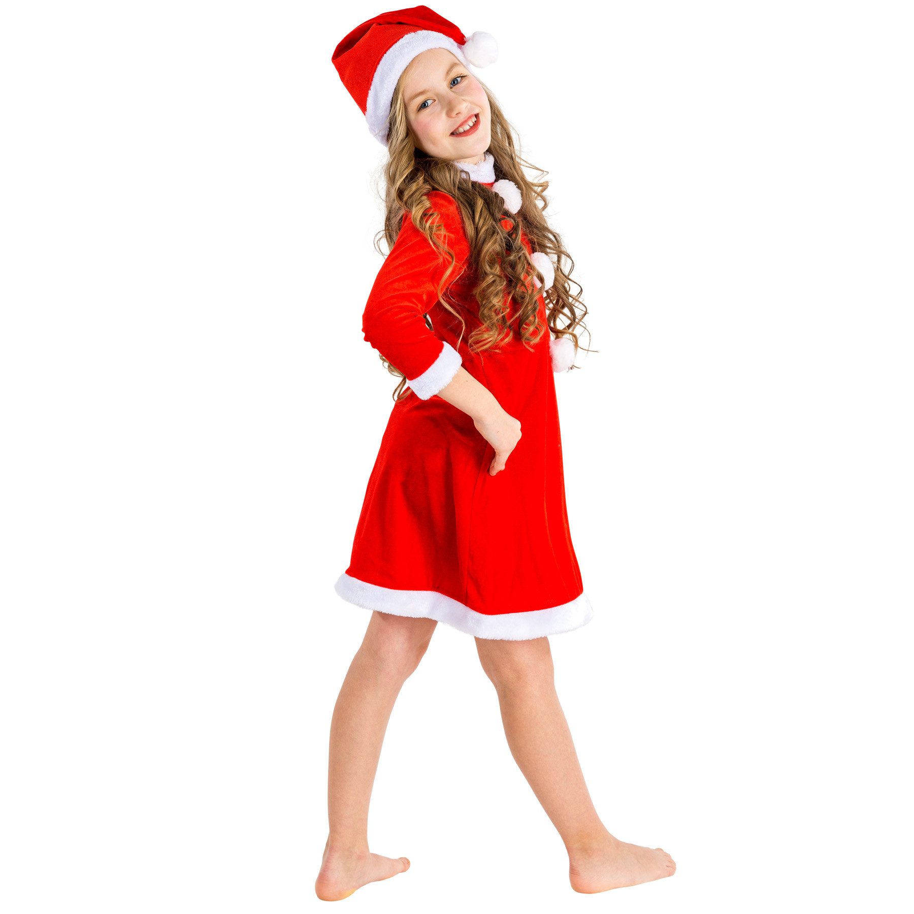dressforfun Engel-Kostüm Mädchenkostüm Weihnachtswichtel, Kurzes, hübsches Kleid