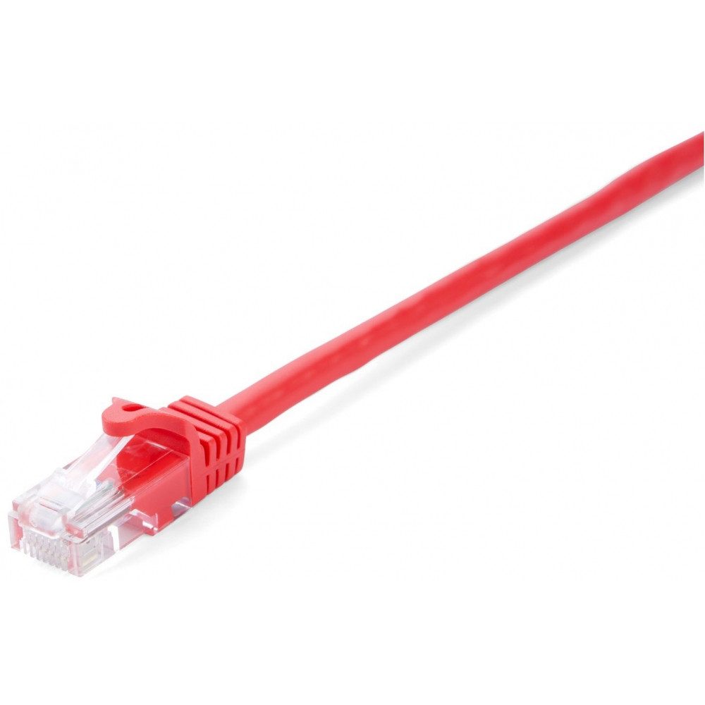 V7 VIDEOSEVEN V7 Cat.6 UTP Patchkabel 1m rot - Netzwerkkabel Smartphone-Adapter RJ-45, Hohe Datenrate bis 1000 Mbit/s