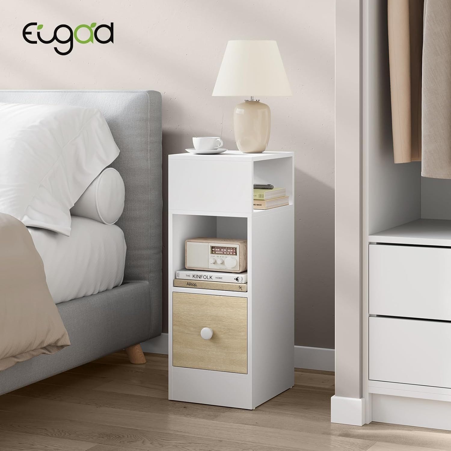 EUGAD Nachttisch (2-St), mit 2 offenen günstig online kaufen