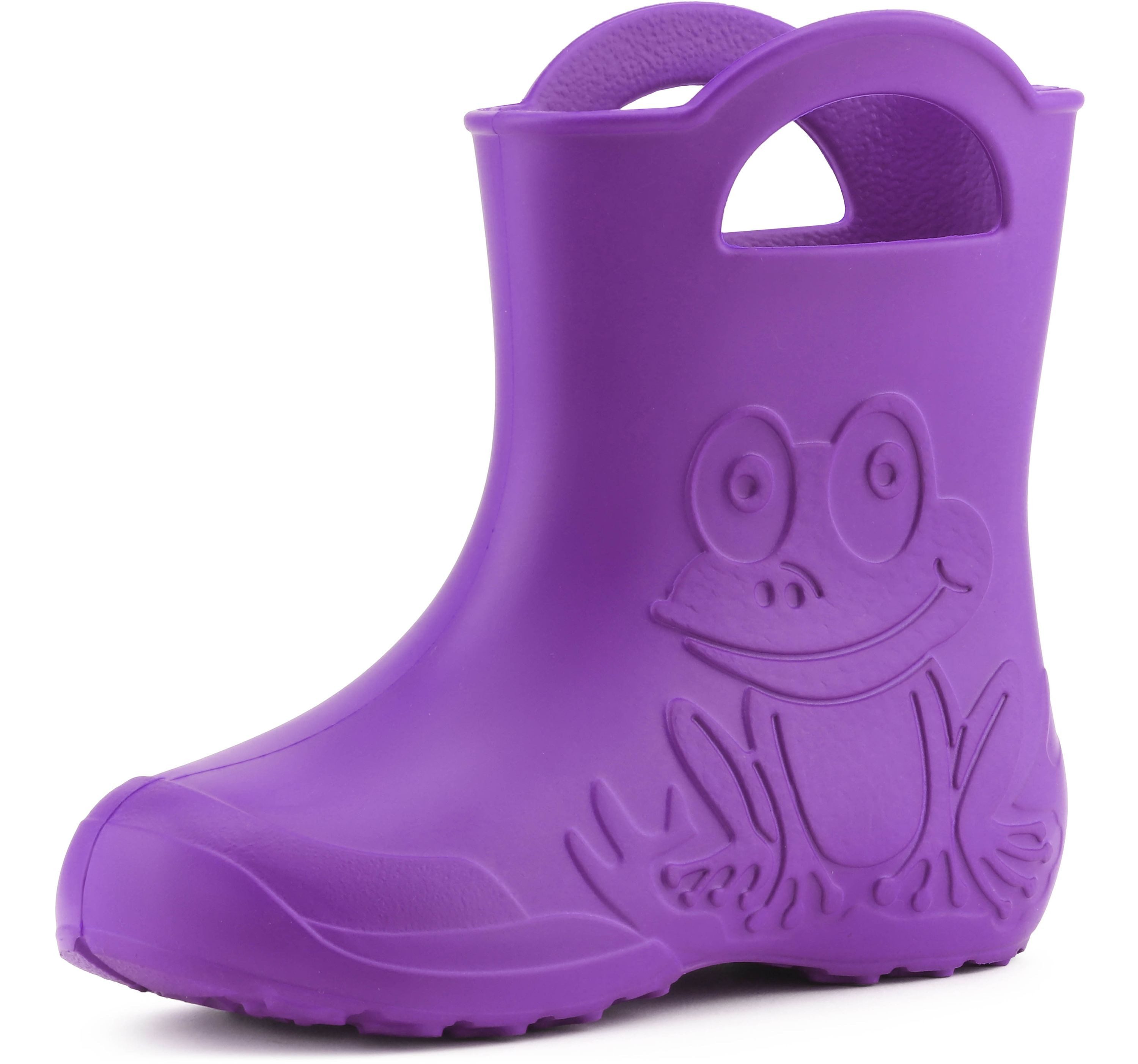 Ladeheid Kinder EVA Regenstiefel für Mädchen und Jungen LA-CA-01 Gummistiefel Kinder federleicht viele Farben