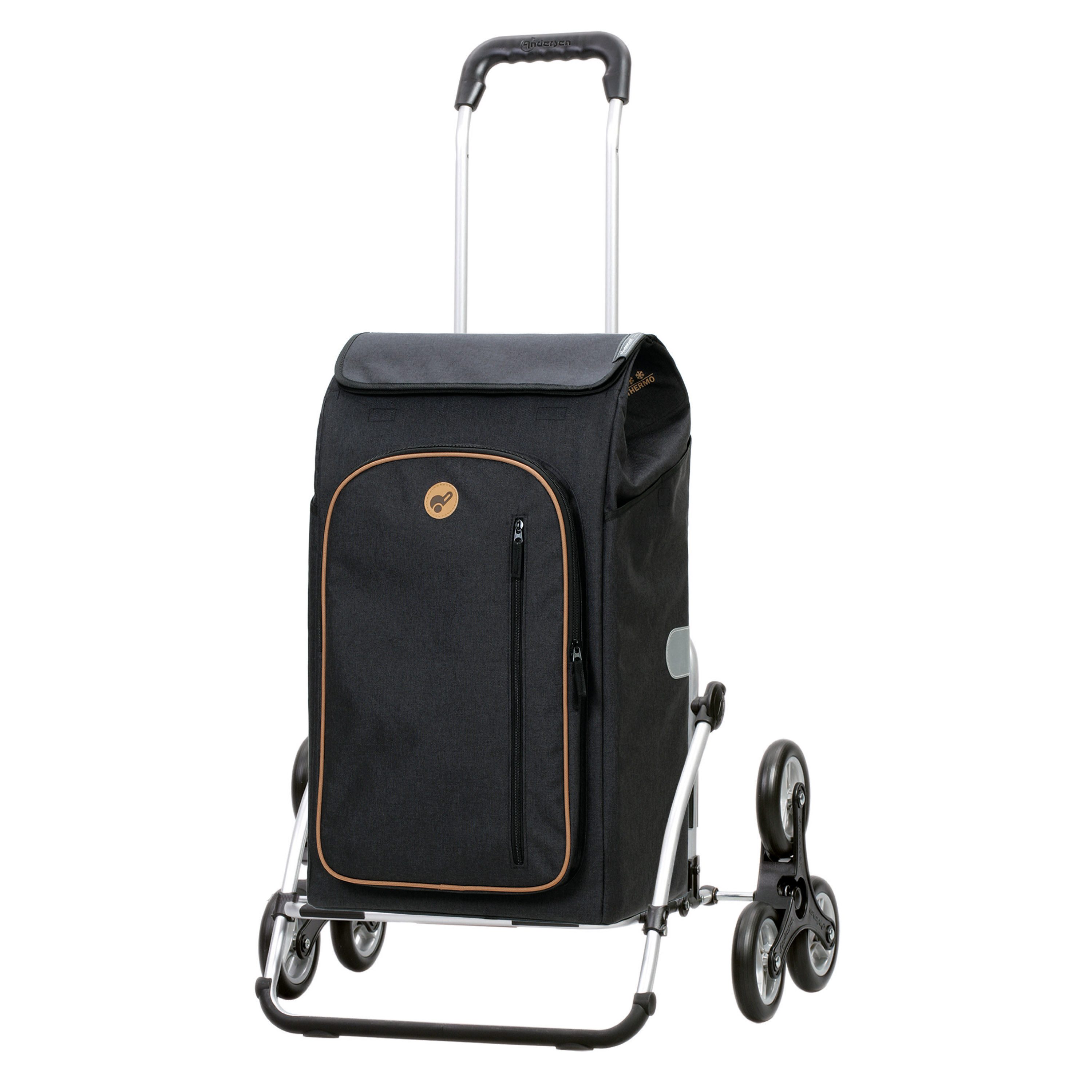 Einkaufstrolley Treppensteiger Cargo Shopper XXL Folke schwarz