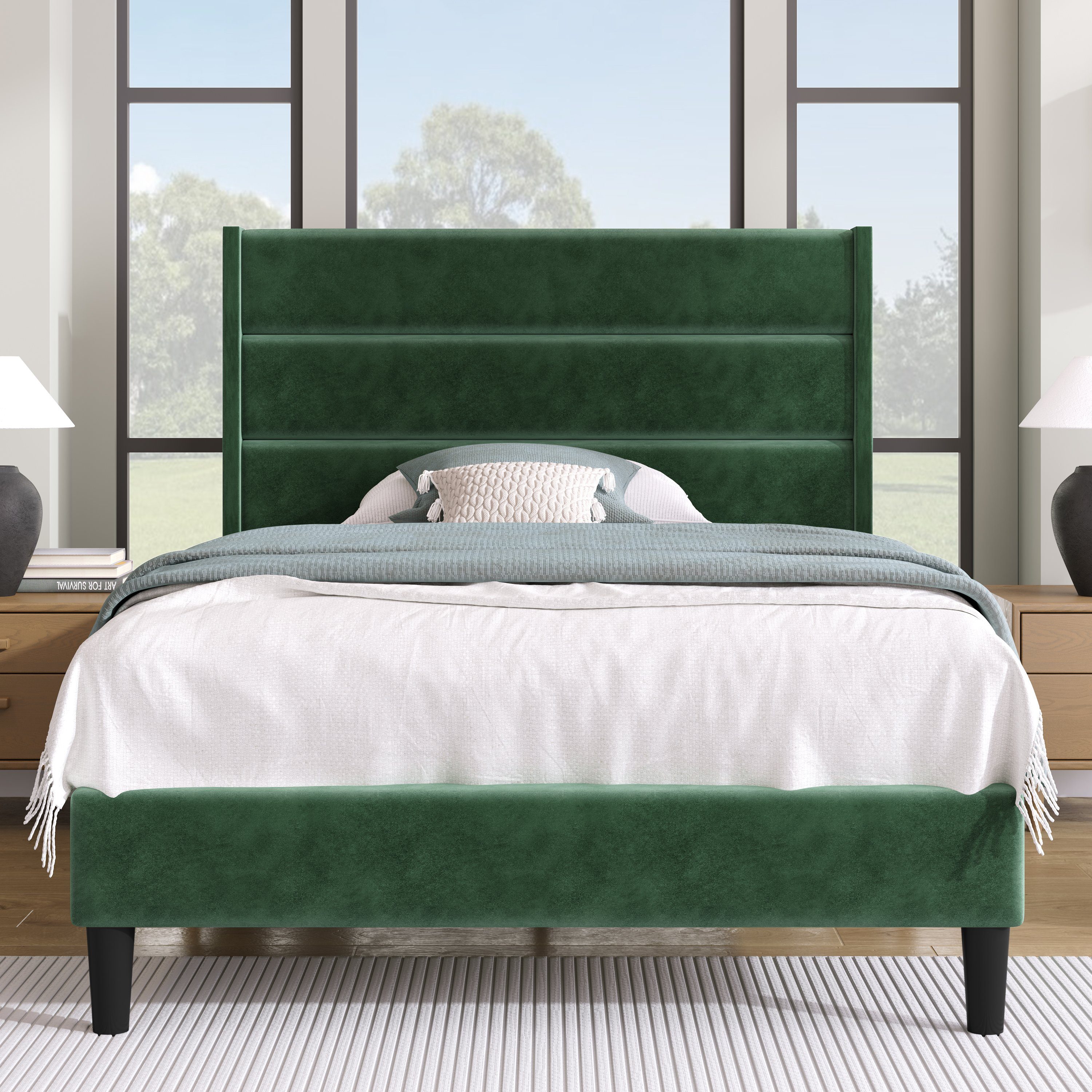 OKWISH Polsterbett Holzbett Jugendbett (90 x günstig online kaufen