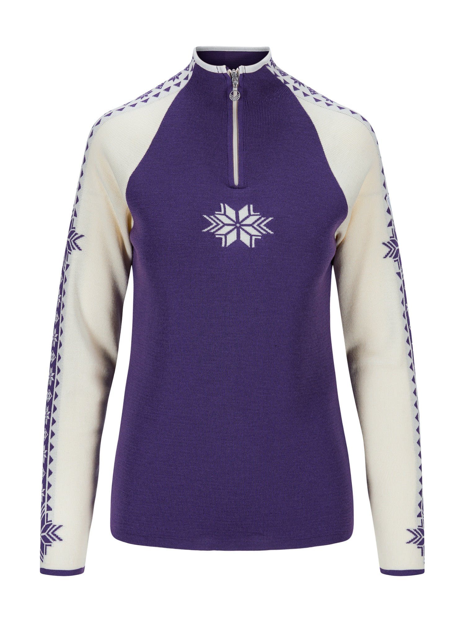 of Longpullover Sweater Dark Norway Geilo W Norway Purple Damen Offwhite Dale Of - Dale
