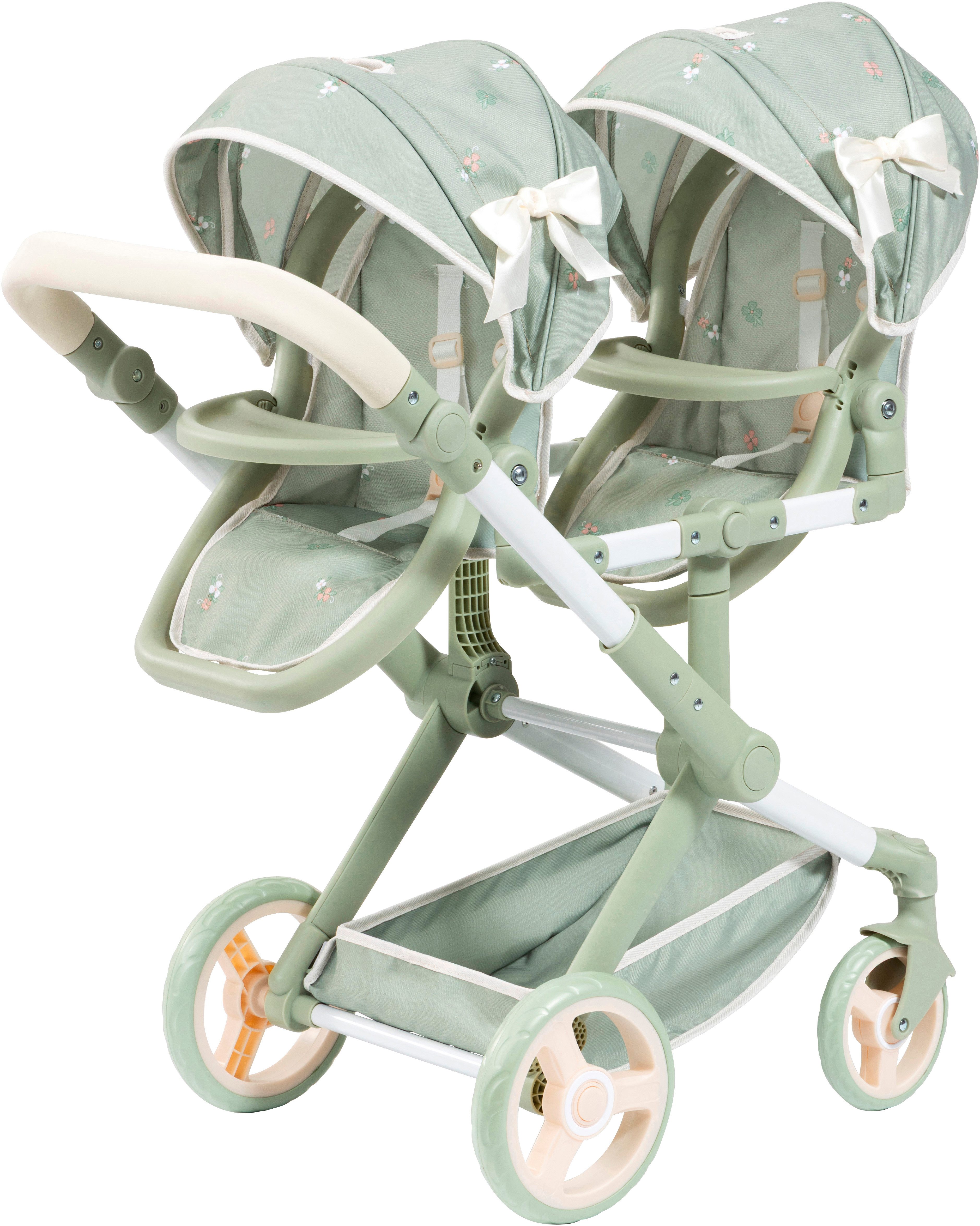 Bayer Puppen-Zwillingsbuggy Xeo Twin, mit Wickeltasche – Bild 2 von 5