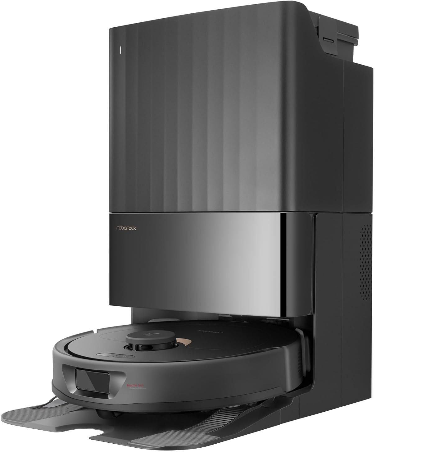 Roborock Вакуумный робот Qrevo pro 60°C-Heißwasser-Moppwäsche(Upgrade von Qrevo S/S7 MAX), FlexiArm Design™ Kantenwischsystem, Warmlufttrocknung, Zwei rotierende Mopps, Smarte Vorschläge für Sperrzonen, Intelligentes Waschen und Wischen, 98,8% Ecken und Kantenreinigung