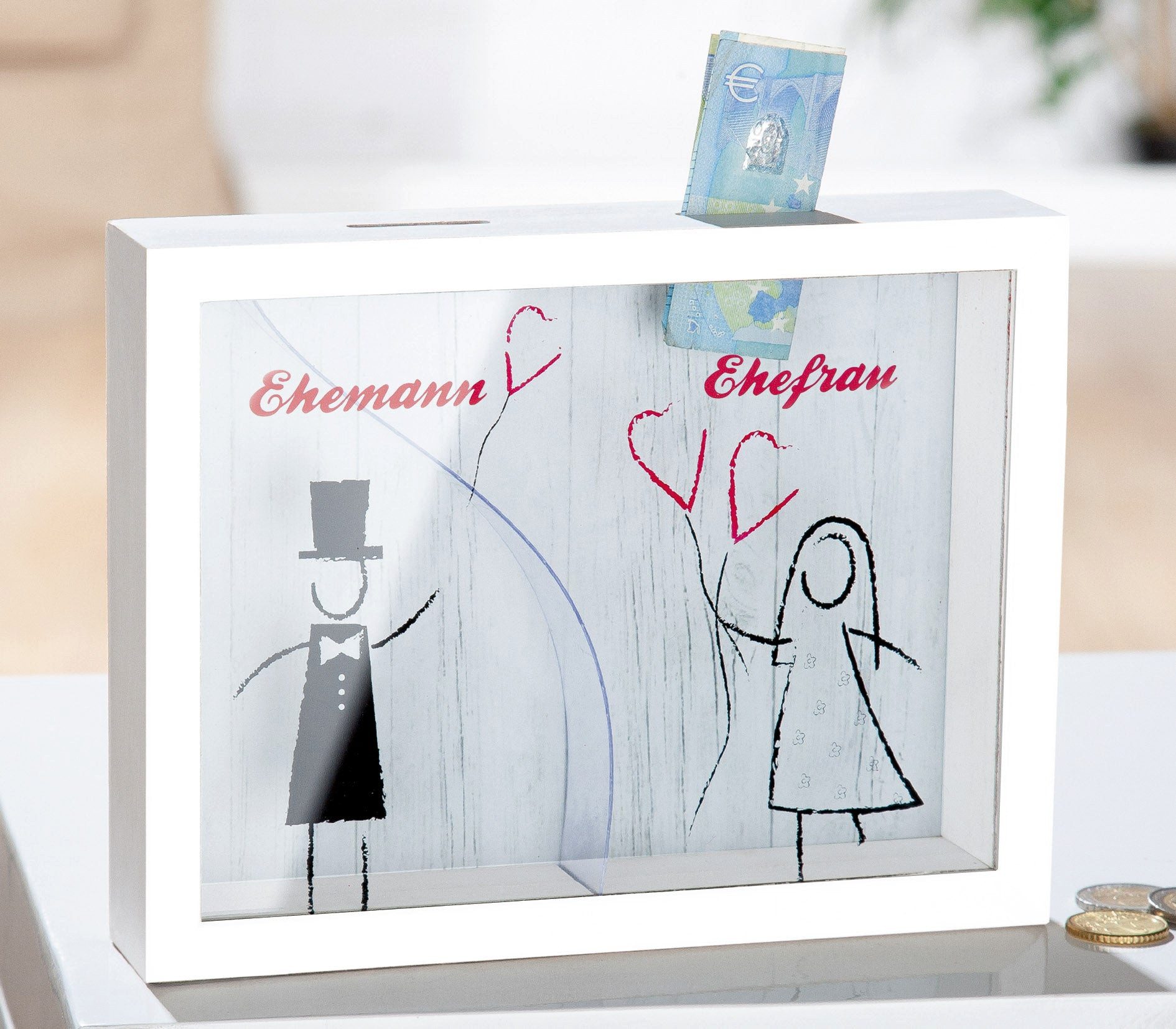 GILDE Spardose Spardose rechteckig " Hochzeitspaar " von Gilde - Hochzeit Geschenk Ge – Bild 2 von 2