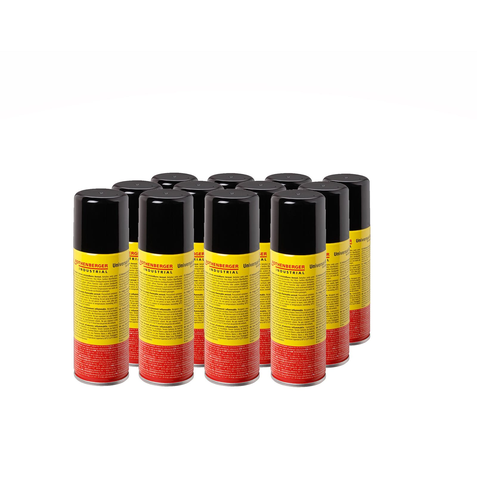 Rothenberger Industrial Gaskartusche ROTHENBERGER Industrial 12x Gaskartusche Universal 56 g 100 ml - 10000