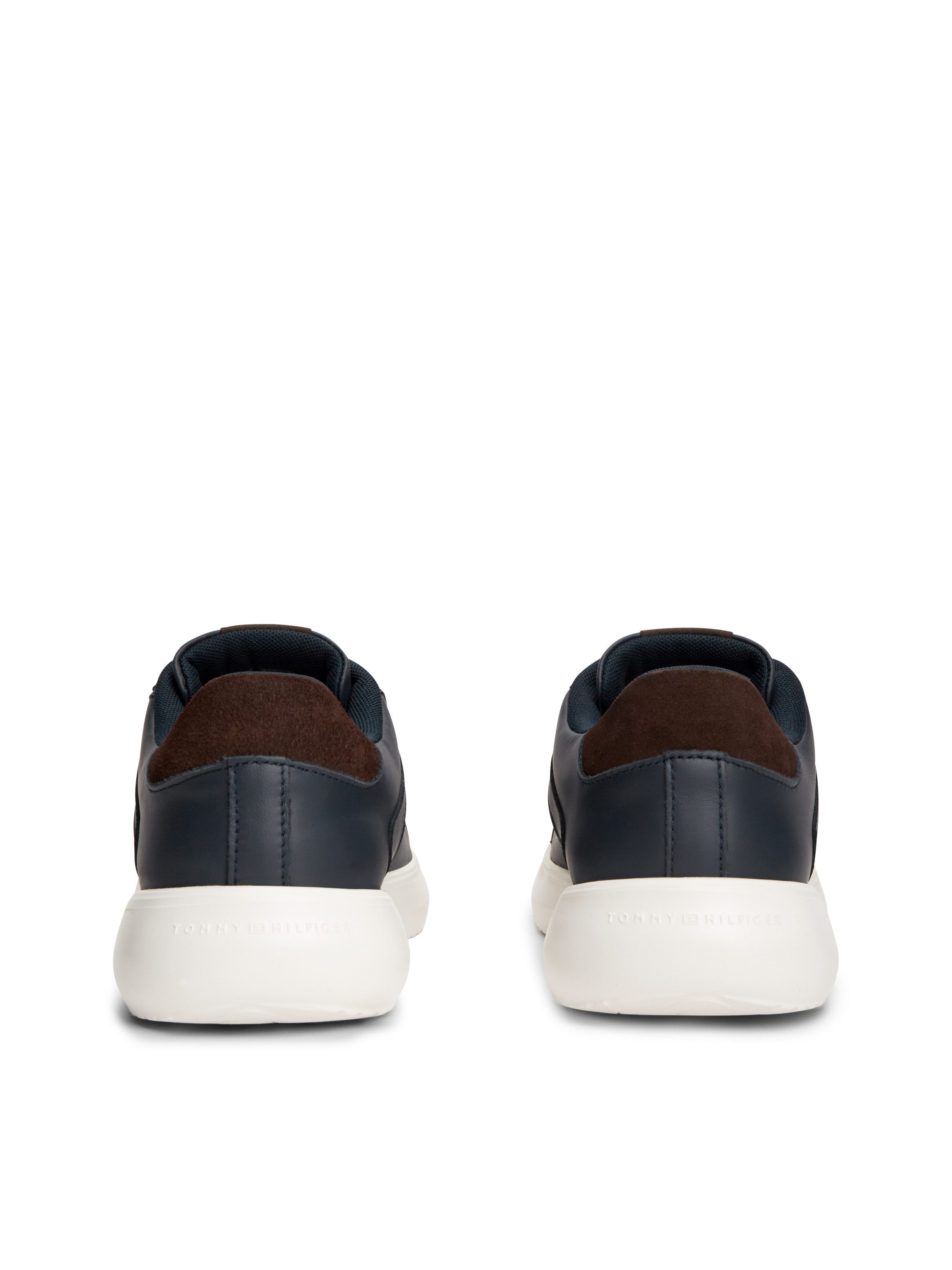 Tommy Hilfiger TH MODERN LIGHTCUP LEATHER Sneaker Freizeitschuh, Halbschuh, Schnürschuh mit Kontrastbesätzen