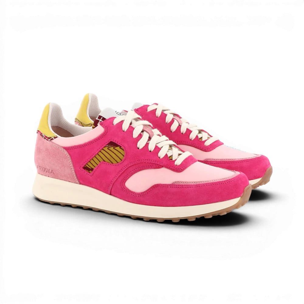 Panafrica Arusha Fuchsia pink/gelb Damen Sneaker