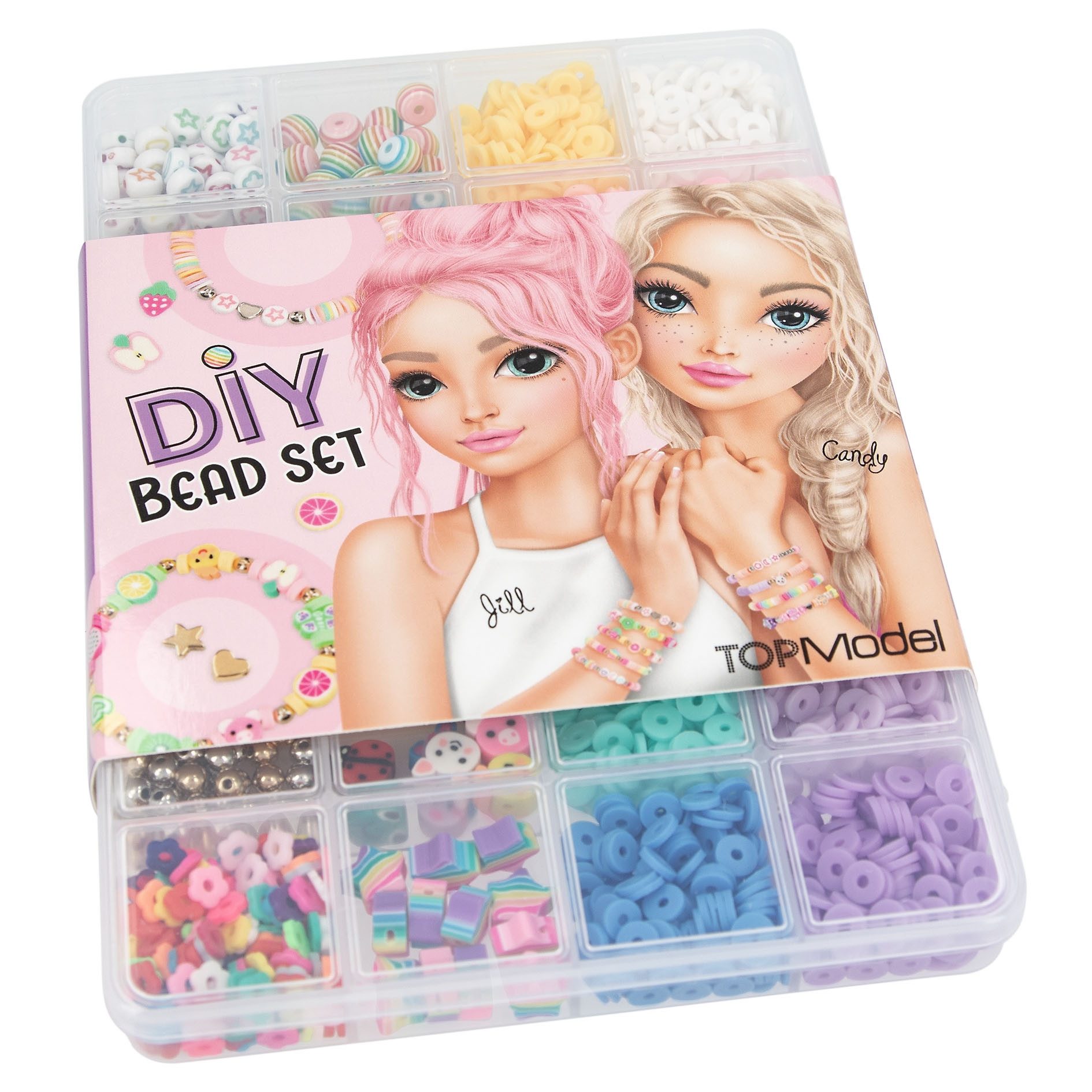 Depesche Schmuckset DIY Perlen Set mit 20 Perlen Arten für Armbänder und Ketten, Kreatives Gestalten, verschiedene Perlenarten – Bild 3 von 4
