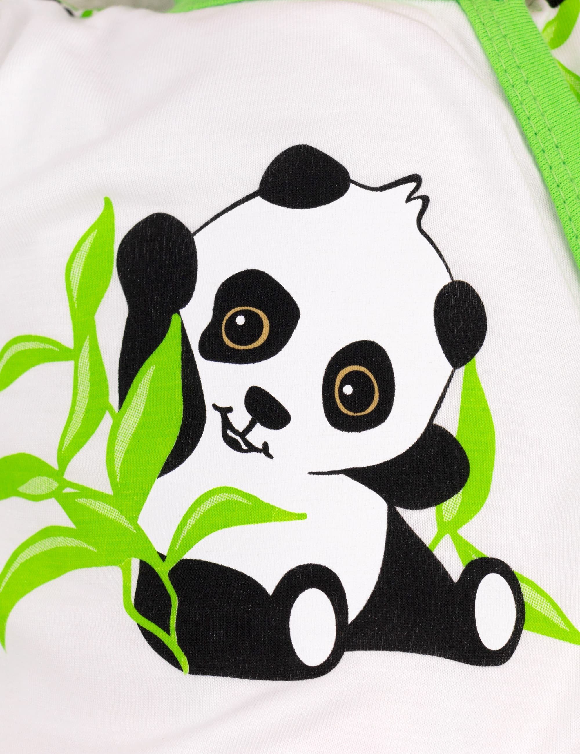 Happy Strampler Panda Strampler, (1-tlg) Sweets Baby Schlafanzug