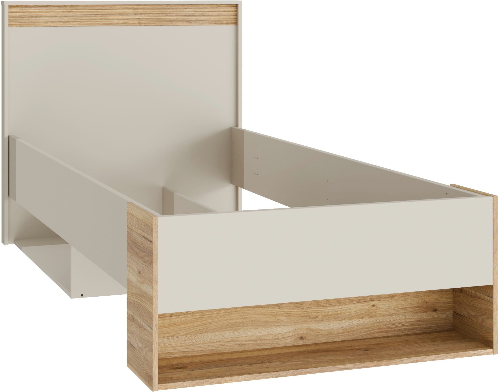 FORTE Stauraumbett, inklusive Schubkasten, in 2 Größen erhältlich