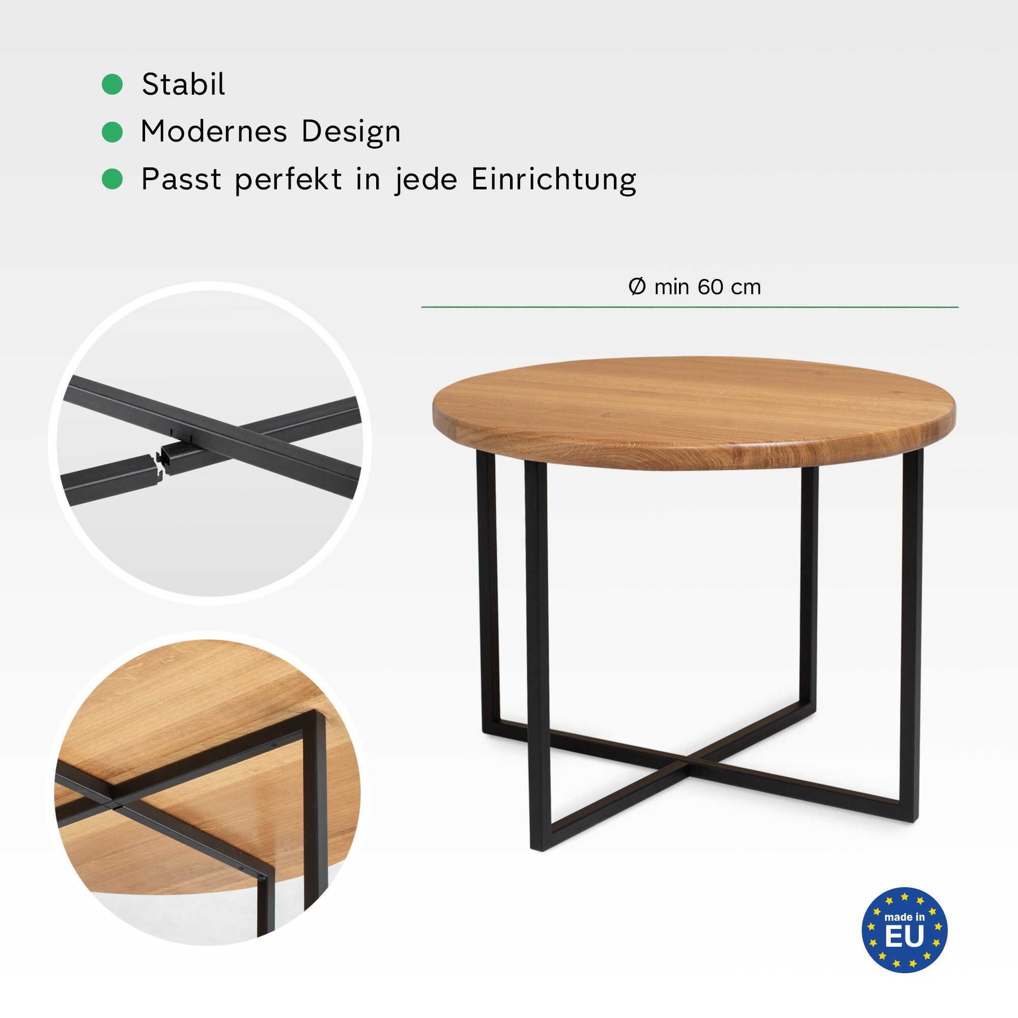 Rikmani Tischgestell Metallfüße Tischbeine Schreibtisch, Esstisch, Stück 66 SR für Schwarz Couch 2 Metall 
